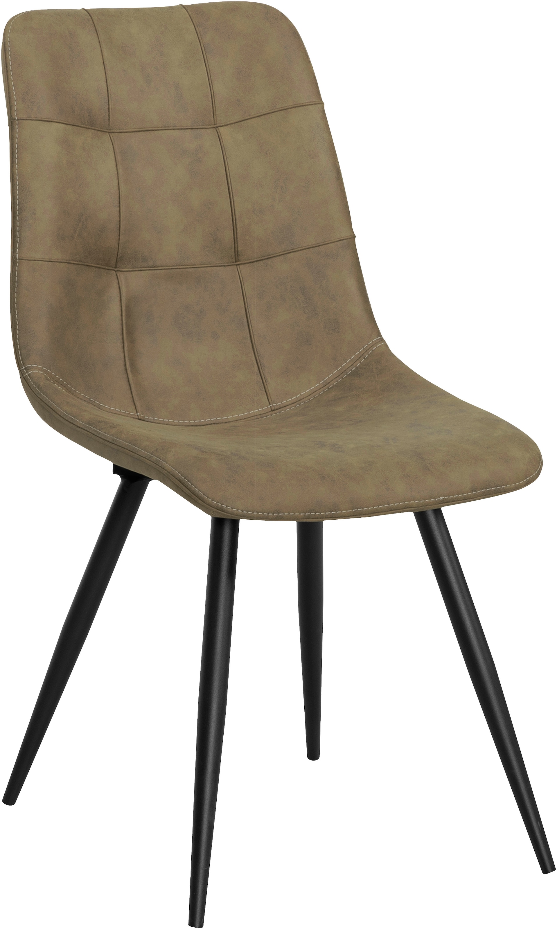OMG Design Esszimmerstuhl »Peak«, (Set), 2 St., Stoff, moderne Sitzschale in Microfaser Lederoptik