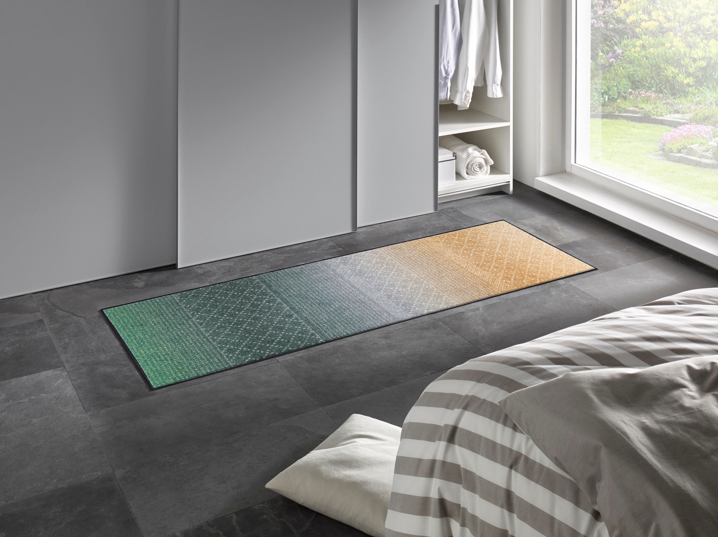 wash+dry by Kleen-Tex Läufer »Green Desert«, rechteckig, 7 mm Höhe
