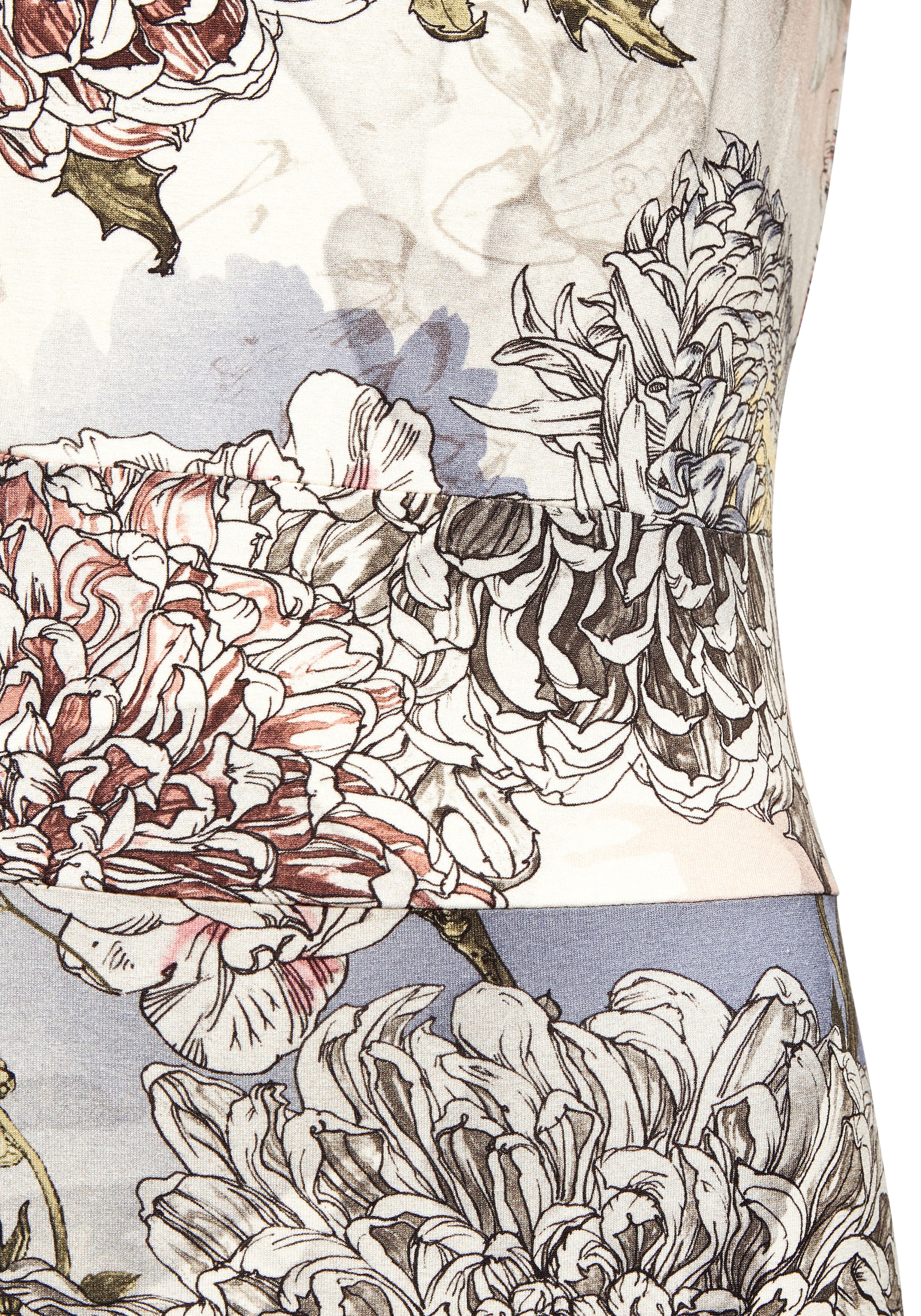 Buffalo Jerseykleid, mit Alloverprint, enges Kleid