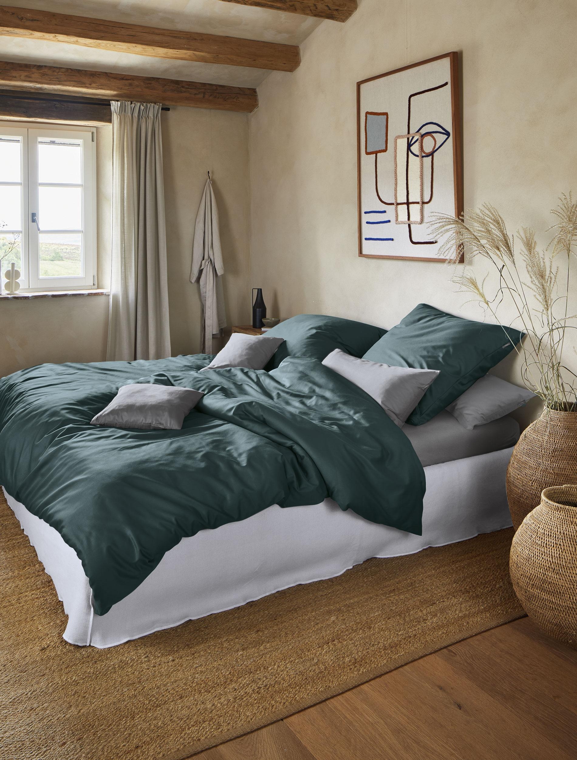 Irisette Bettwäsche "Premium Satin Bettwäsche Paris" 2 tlg. hochwertige Uni günstig online kaufen