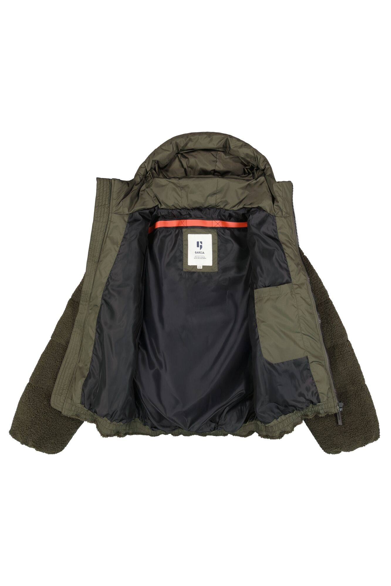 Garcia Steppjacke mit Kapuze mit Teddy-Fell for Boys