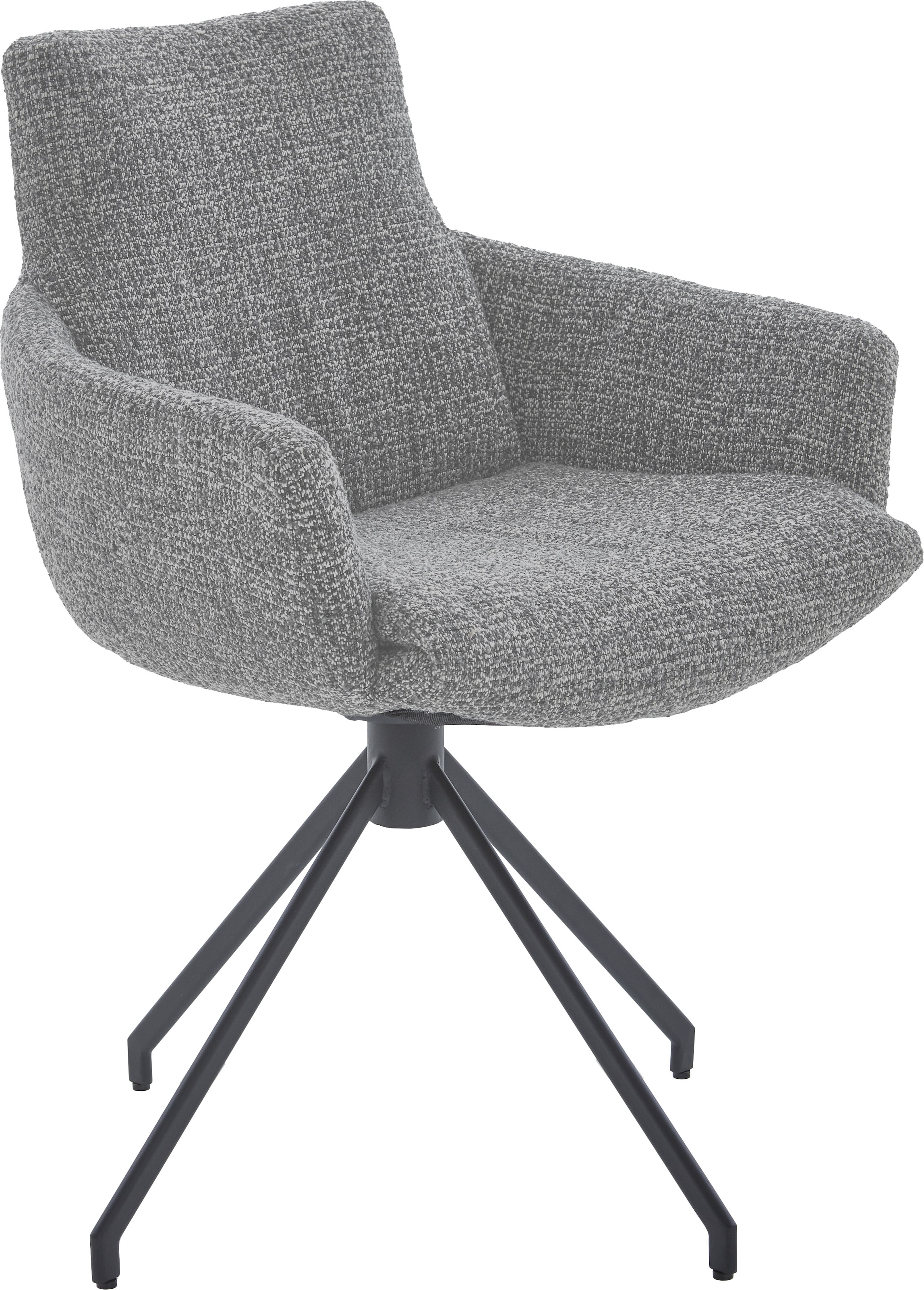 NIEHOFF SITZMÖBEL Esszimmerstuhl, Flachgewebe, 2er Set, Bezug in Bouclé-Opt günstig online kaufen