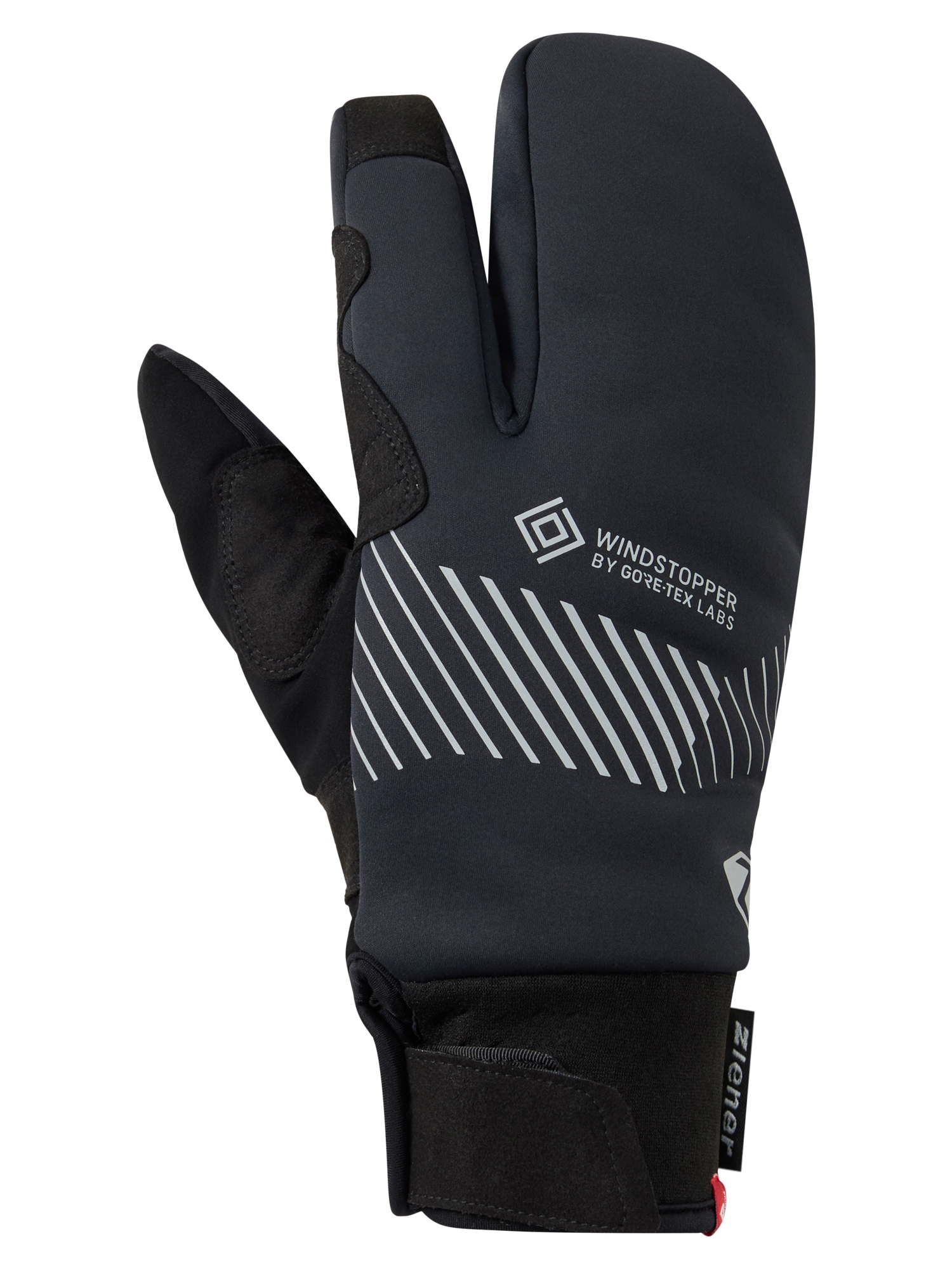 Ziener Fahrradhandschuhe »DOMAS-Z WINDSTOPPER® by GORE TEX LABS® TOUCH« winddicht, wasserabweisend, atmungsaktiv, extra warm durch PrimaLoft®