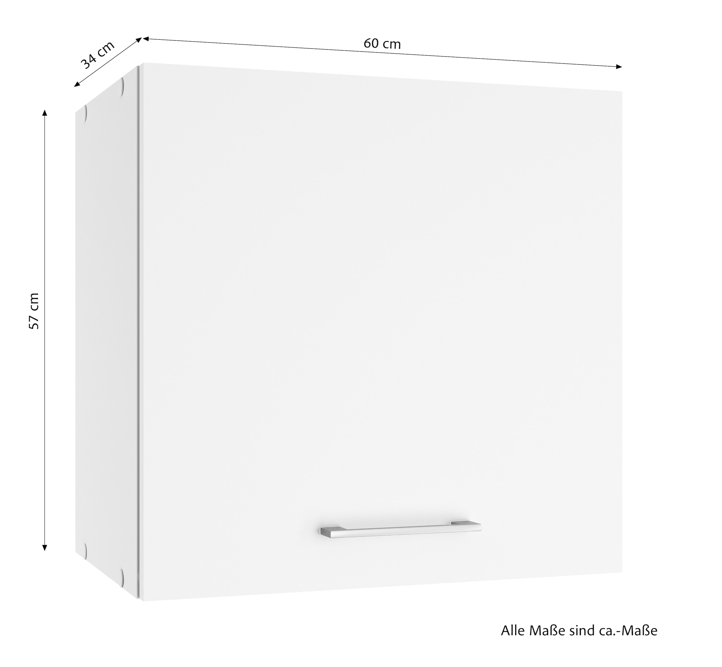 KOCHSTATION Hängeschrank »KS-Milan«, HELD Möbel, Hängeschrank 60 cm, matte oder hochglänzende Fronten
