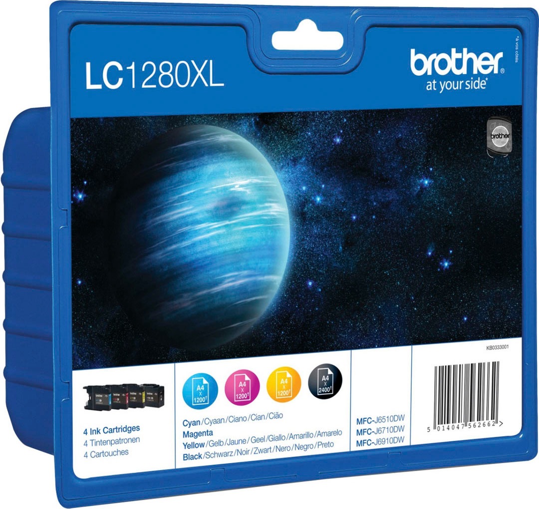 Brother Tintenpatrone »LC-1280XL Value Pack«, (Packung, 4 St.)