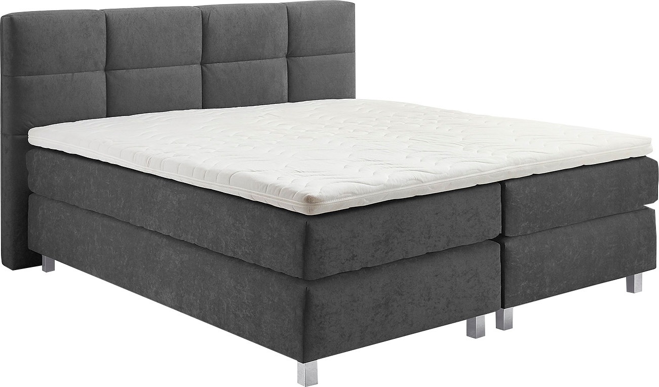 Westfalia Schlafkomfort Boxspringbett wahlweise mit Kaltschaum-Topper günstig online kaufen