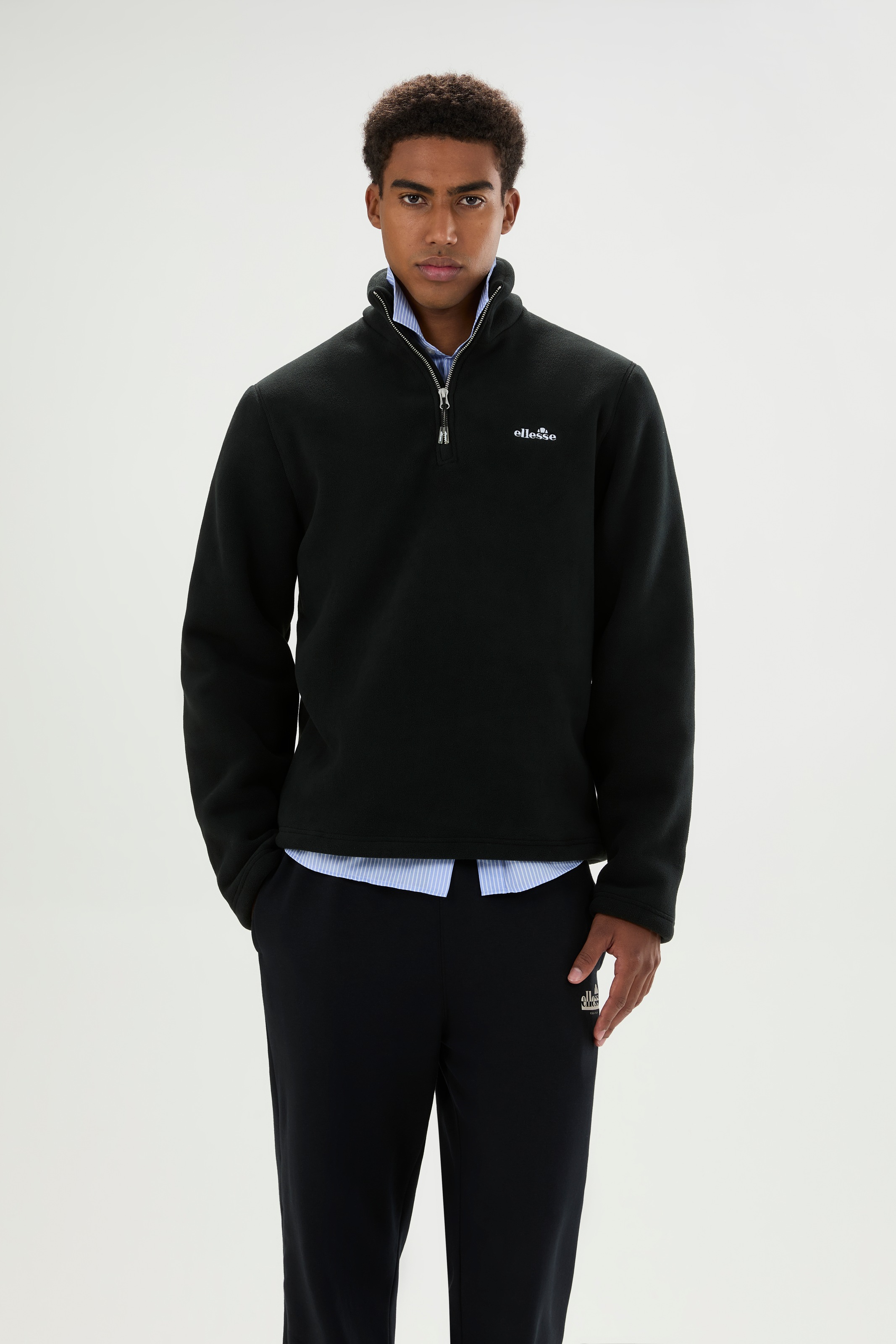 Ellesse Strickfleece-Pullover "ZERANO 2 1/4 ZIP JACKET" sportlicher Stil, für Erwachsene, Langarm, aus Polyester