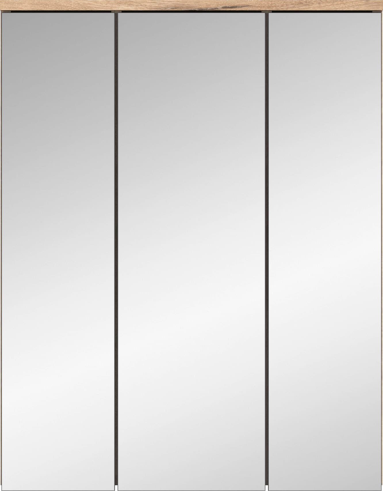 INOSIGN Badezimmerspiegelschrank »Riga, Breite 60cm, 3 Spiegeltüren, 9 Fächer, 6 Einlegeböden«, Badmöbel, Badschrank, Schrank, Wandschrank, Bad, Badezimmer