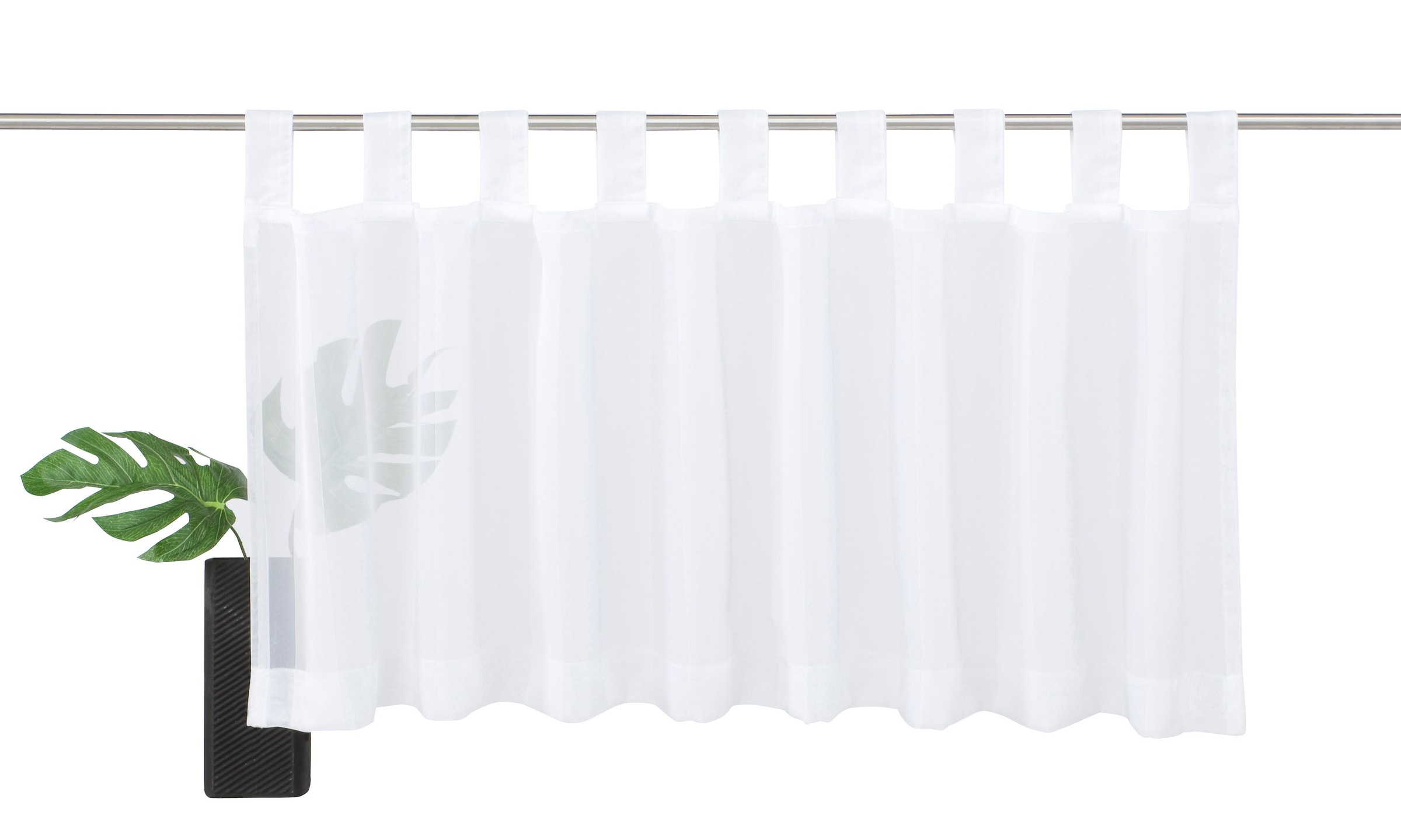 Gerster Scheibengardine "Feodora" Schlaufen 1 Stk. tlg. HxB: 50x145, Längss günstig online kaufen