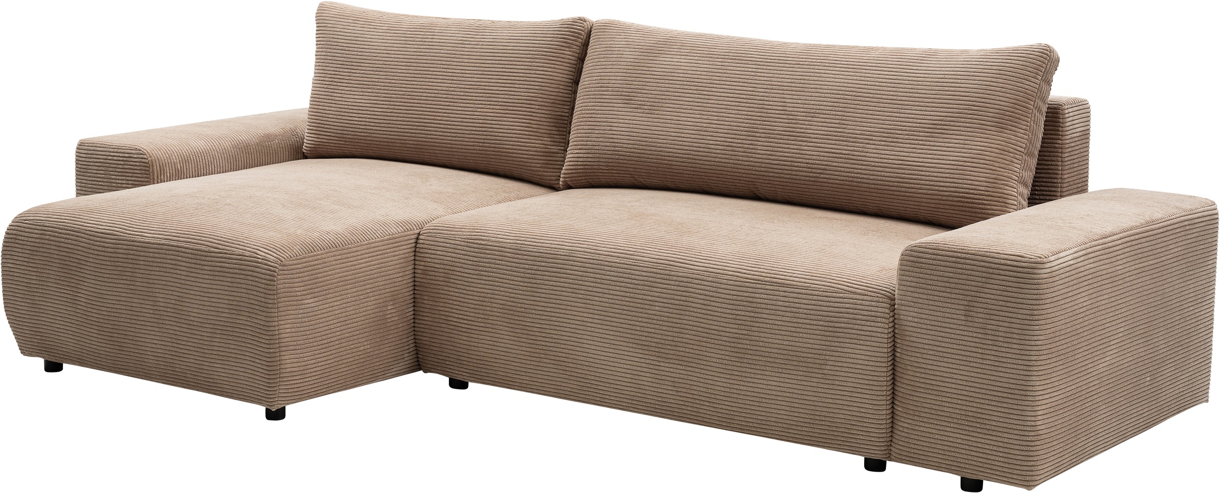 WERK2 Ecksofa »Amsterdam, zeitlos und elegant, Breite 300cm, L-Form«, Design Ecksofa mit hohem Komfort, Schlaffunktion & Bettkasten
