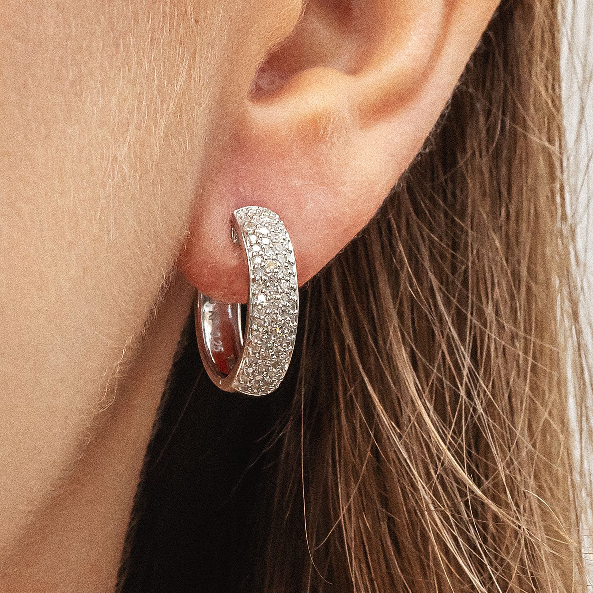 Diamonds by Ellen K. Paar Creolen »Gold 585 mit 130x Diamant zus. 0,50ct.«