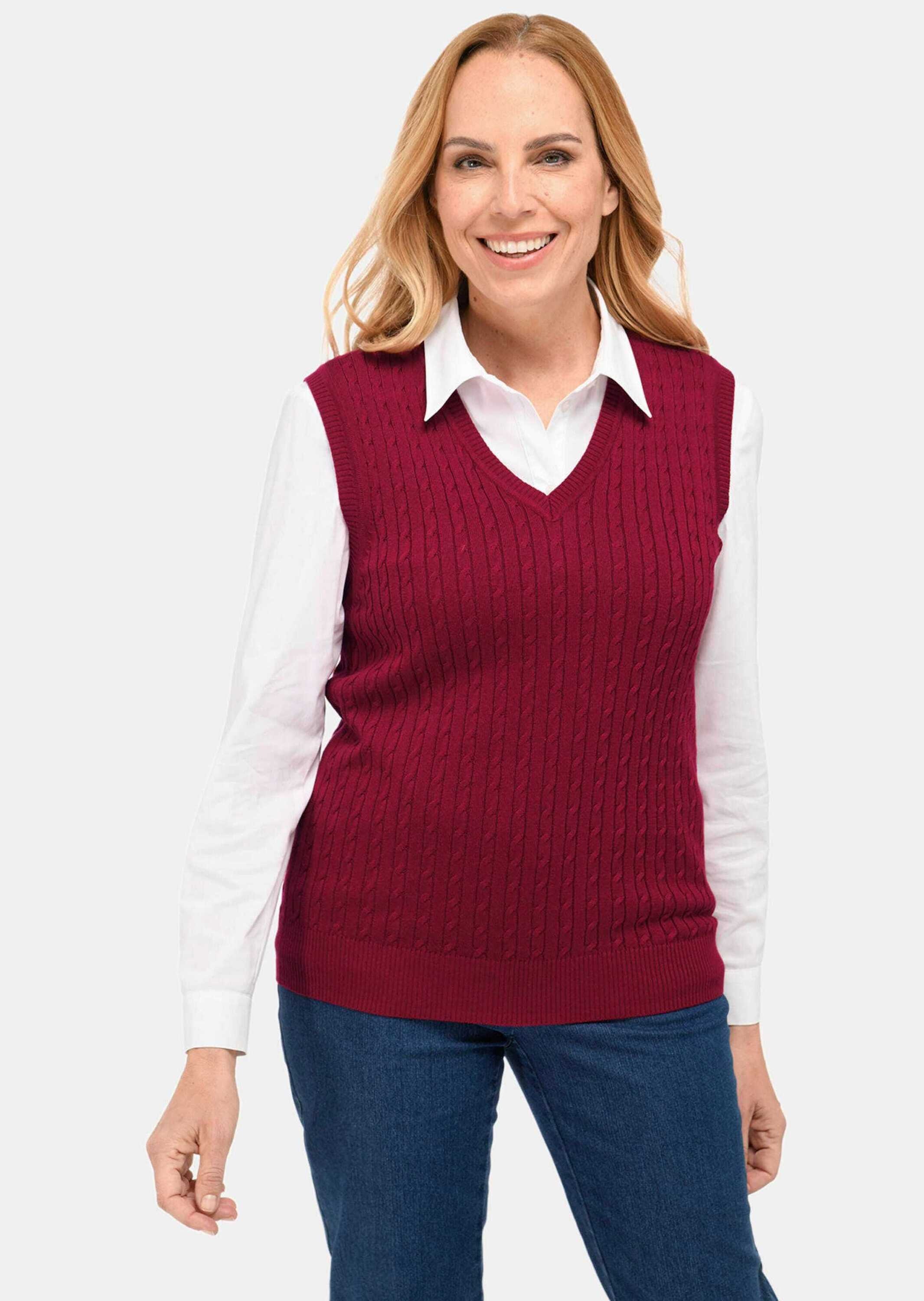 GOLDNER Pullunder "Pullunder mit zeitlosem Zopfmuster" günstig online kaufen