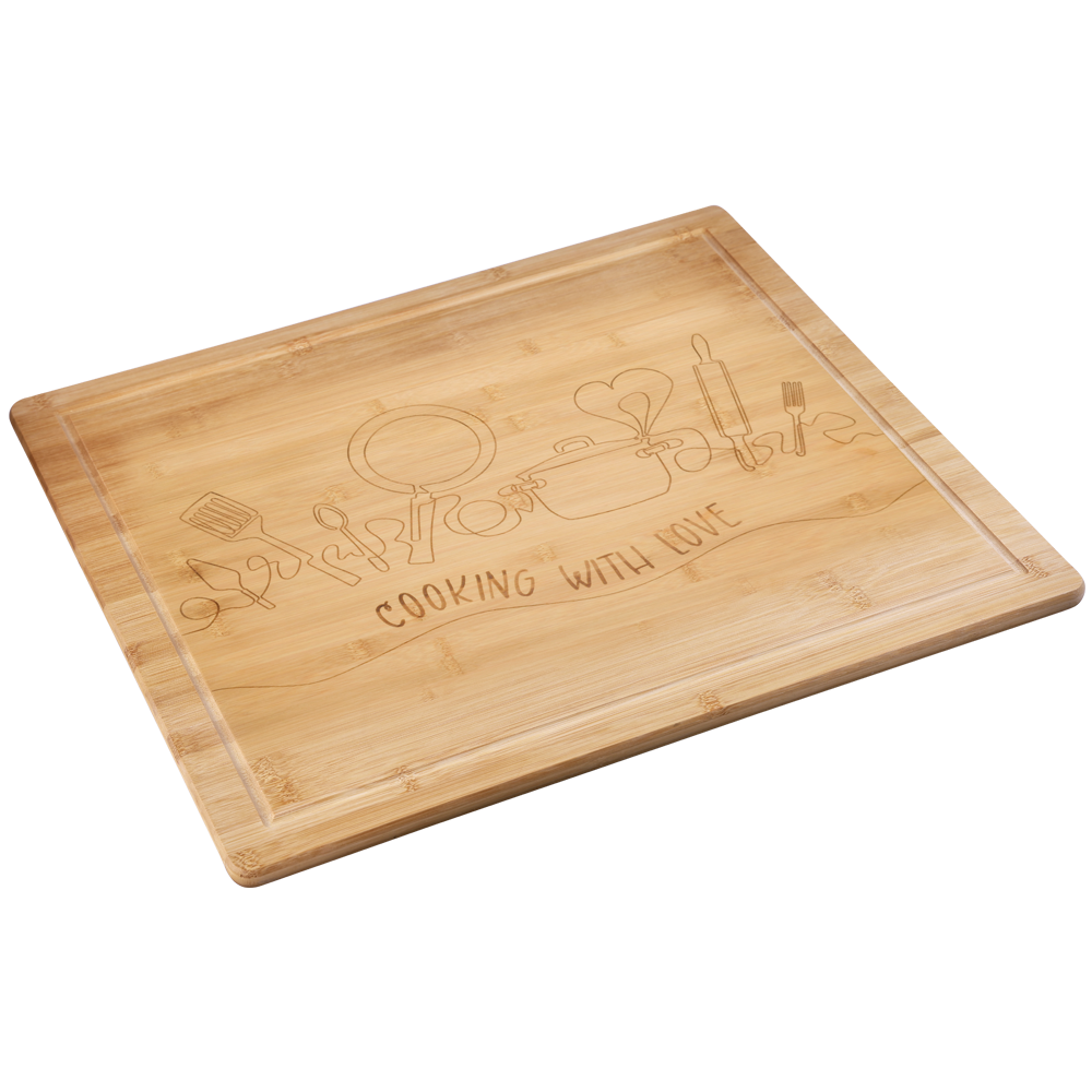 KESPER Herdblende-/Abdeckplatte "Herdabdeckplatte, love, Bambus" mit vier B günstig online kaufen