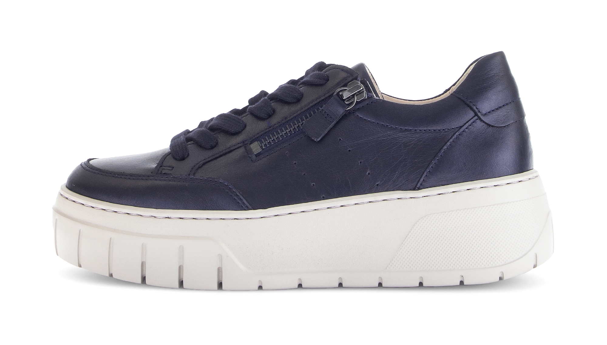Gabor Plateausneaker, Freizeitschuh, Halbschuh, Schnürschuh mit gepolstertem Schaftrand