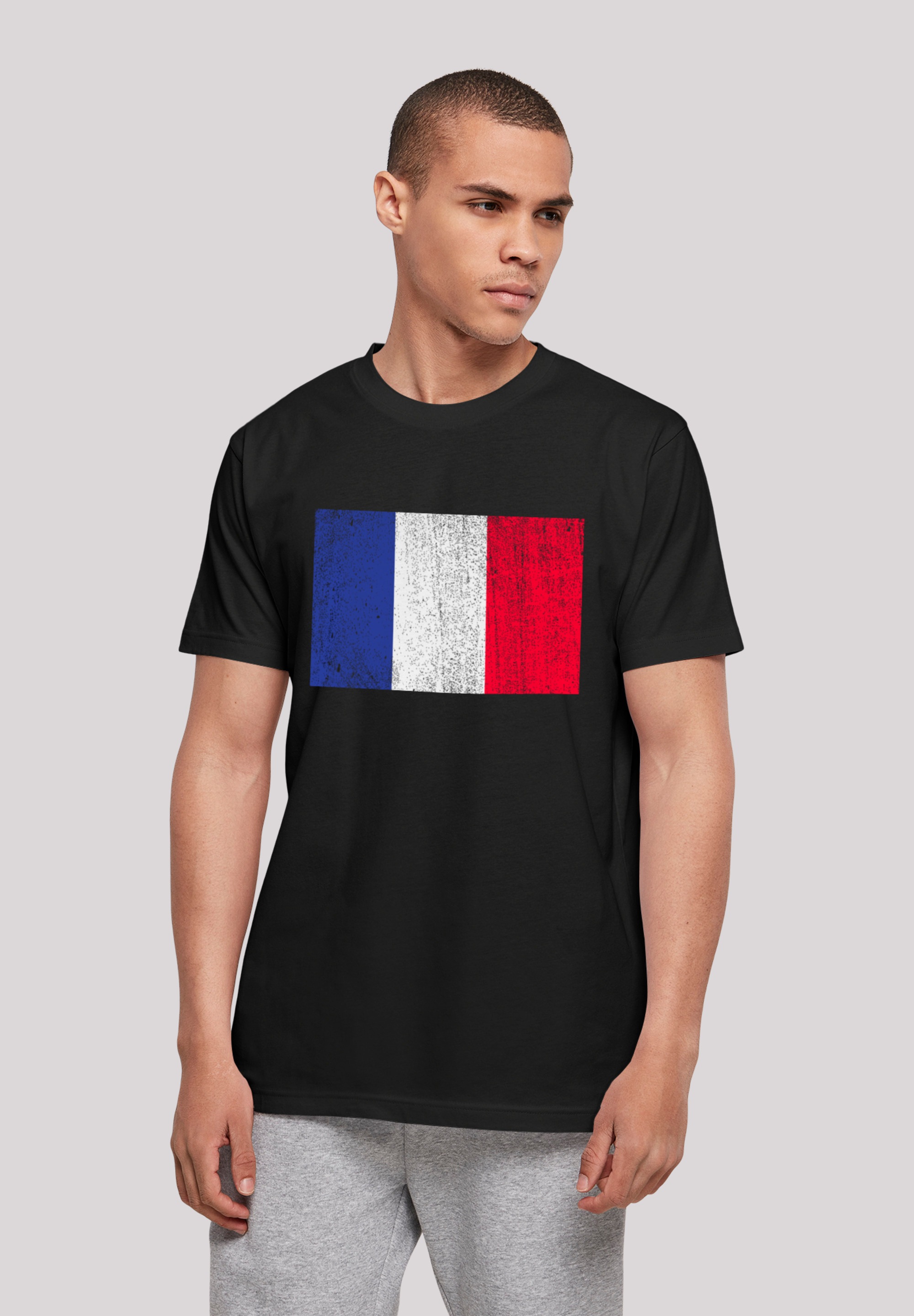 F4NT4STIC T-Shirt "Frankreich Flagge France distressed", Print günstig online kaufen