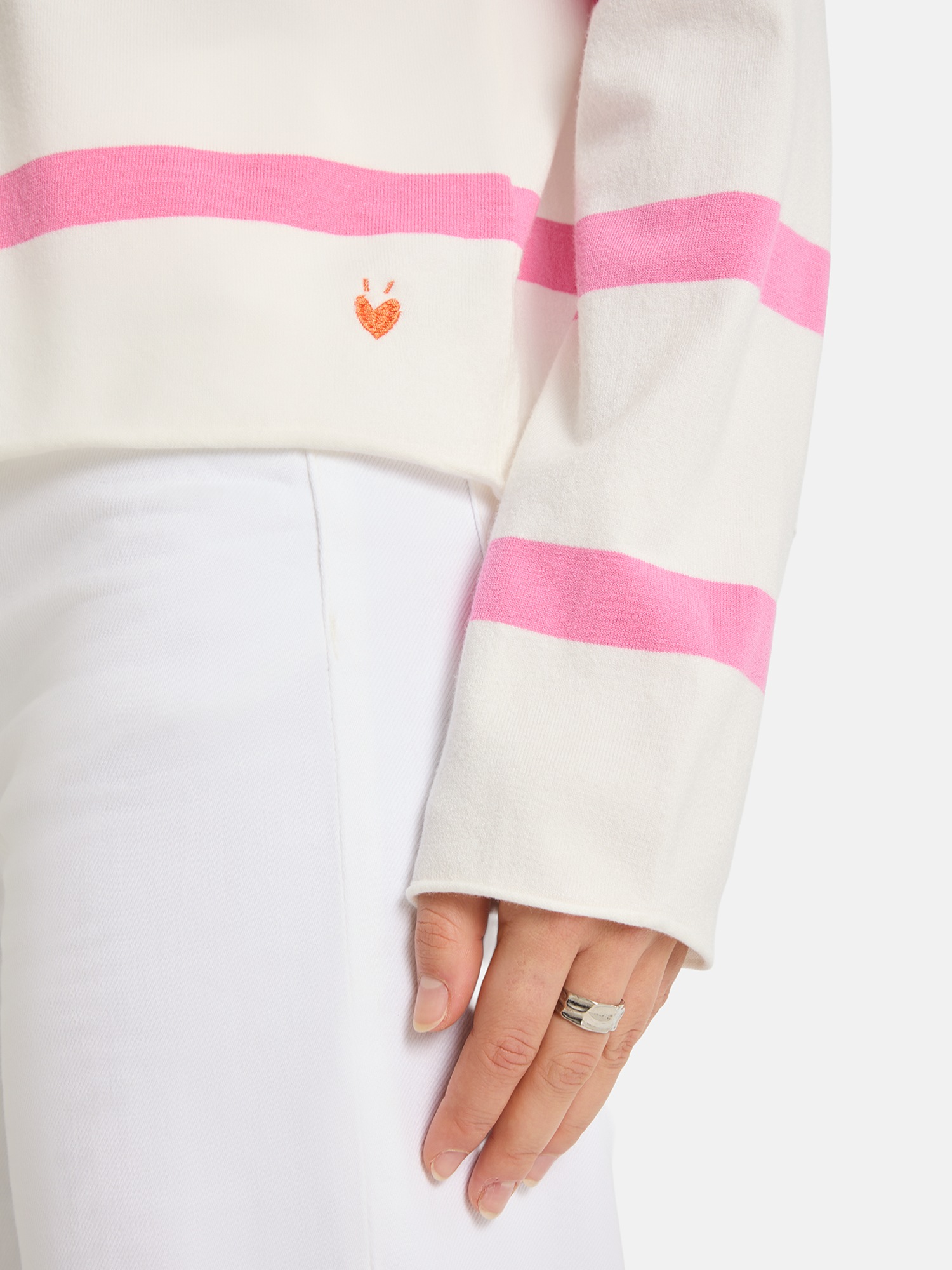 Thumbnail - Lieblingsstück Rundhalspullover "MarciEP" mit überschnittenen Schultern