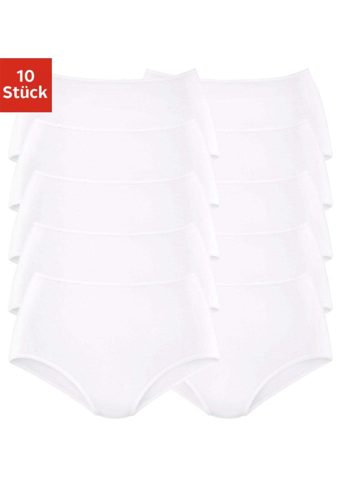 petite fleur by Lascana Taillenslip 10er-Pack, aus elastischer Baumwolle