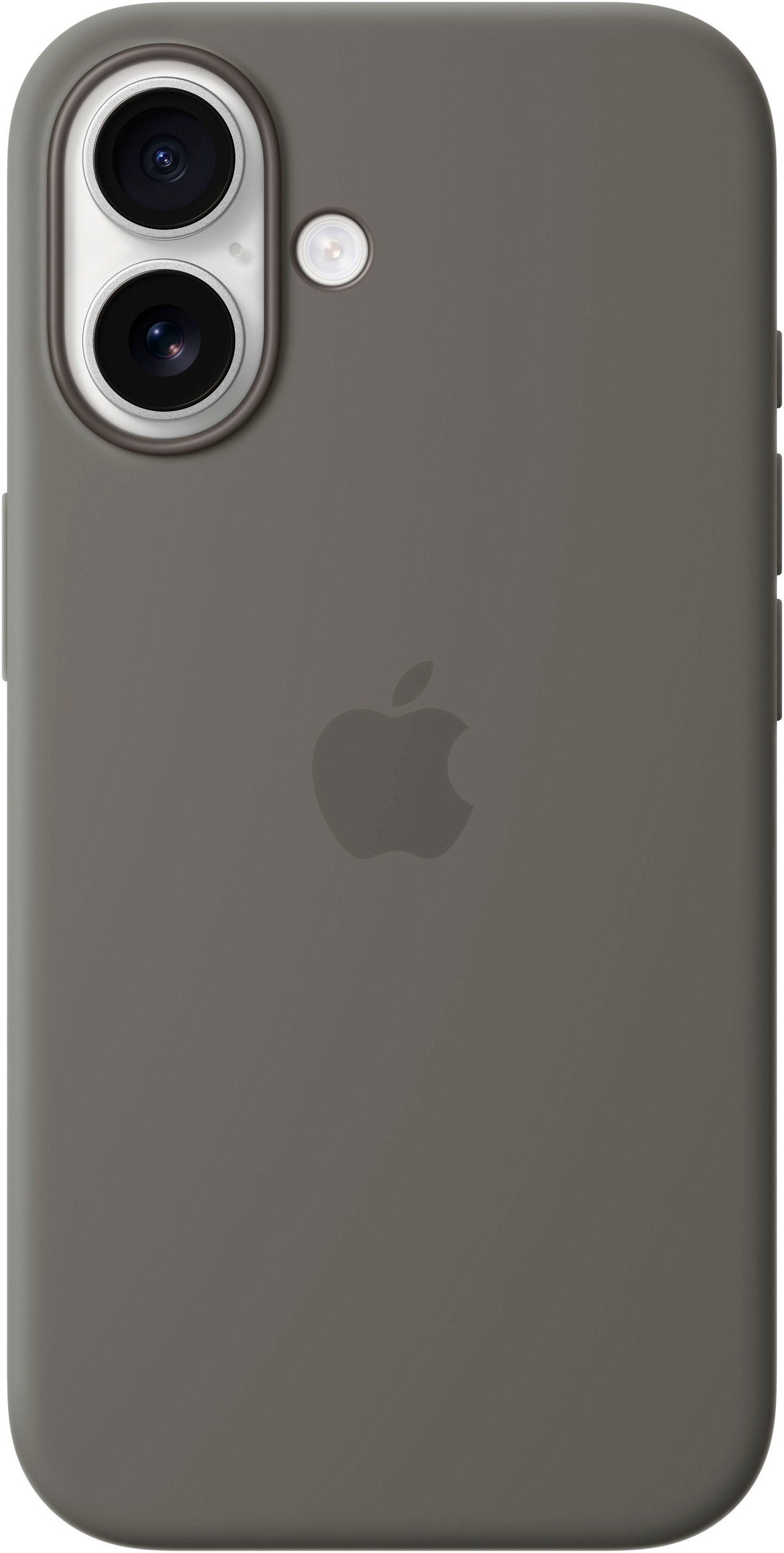 APPLE Smartphone-Hülle "iPhone 16 Silikon Case mit MagSafe", iPhone 16, grau, Hüllen