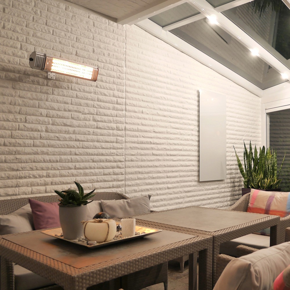 Vasner Terrassenstrahler "Bluetooth, silber, Appino 20" 2.000 Wand / Decke günstig online kaufen