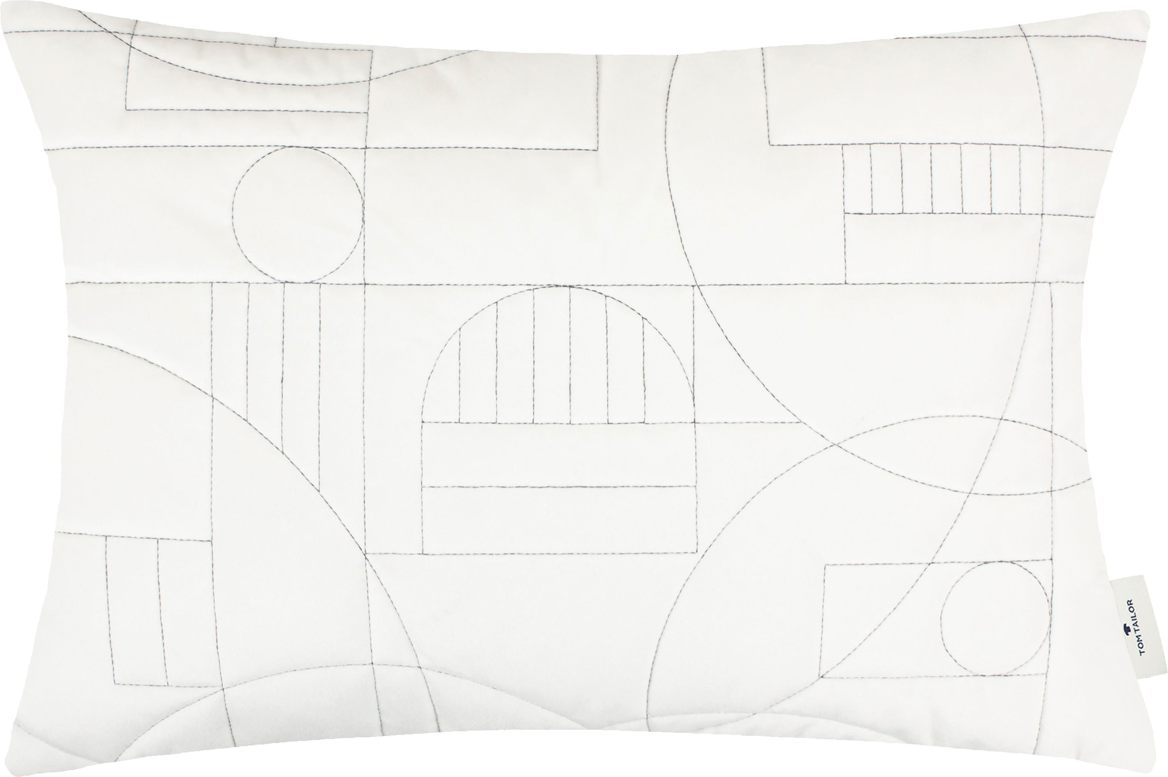 TOM TAILOR HOME Dekokissen »Stitched Artdeco«, (1 St.), aus kuschelweicher  Samtnachbildung, Kissenhülle ohne Füllung, 1 Stück | BAUR
