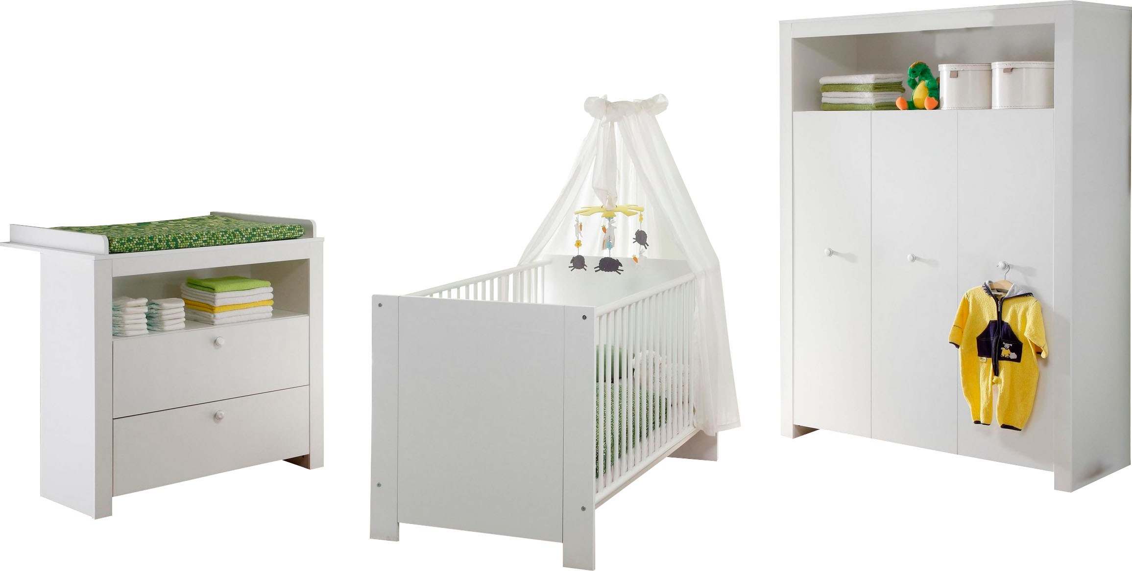 trendteam Babyzimmer-Komplettset "Olivia, Deal für begrenzte Zeit", (Set, 3 günstig online kaufen