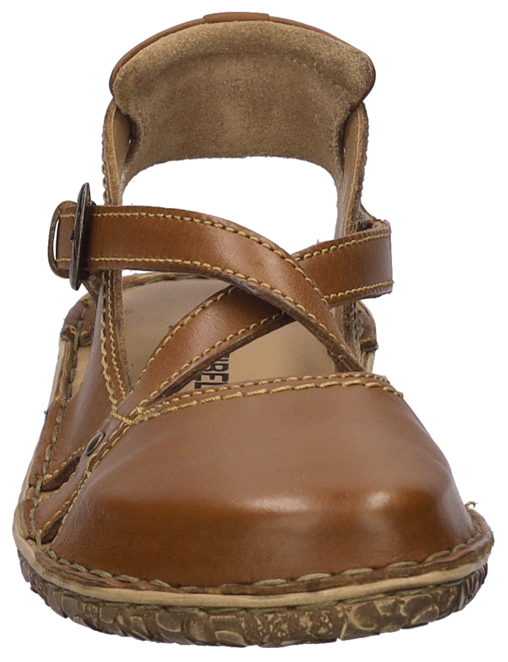 Sandale JOSEF SEIBEL "Rosalie 13", Damen, Gr. 40, braun (cognacfarben), Leder, Schuhe Sandale, Sommerschuh, Sandalette, Riemchensandale, im Used-Look 2