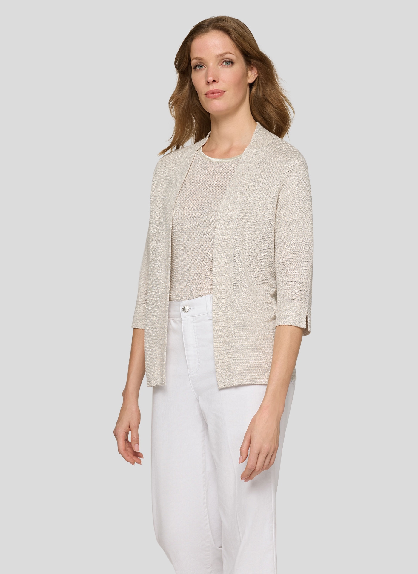 Rabe Strickjacke ohne Verschluss