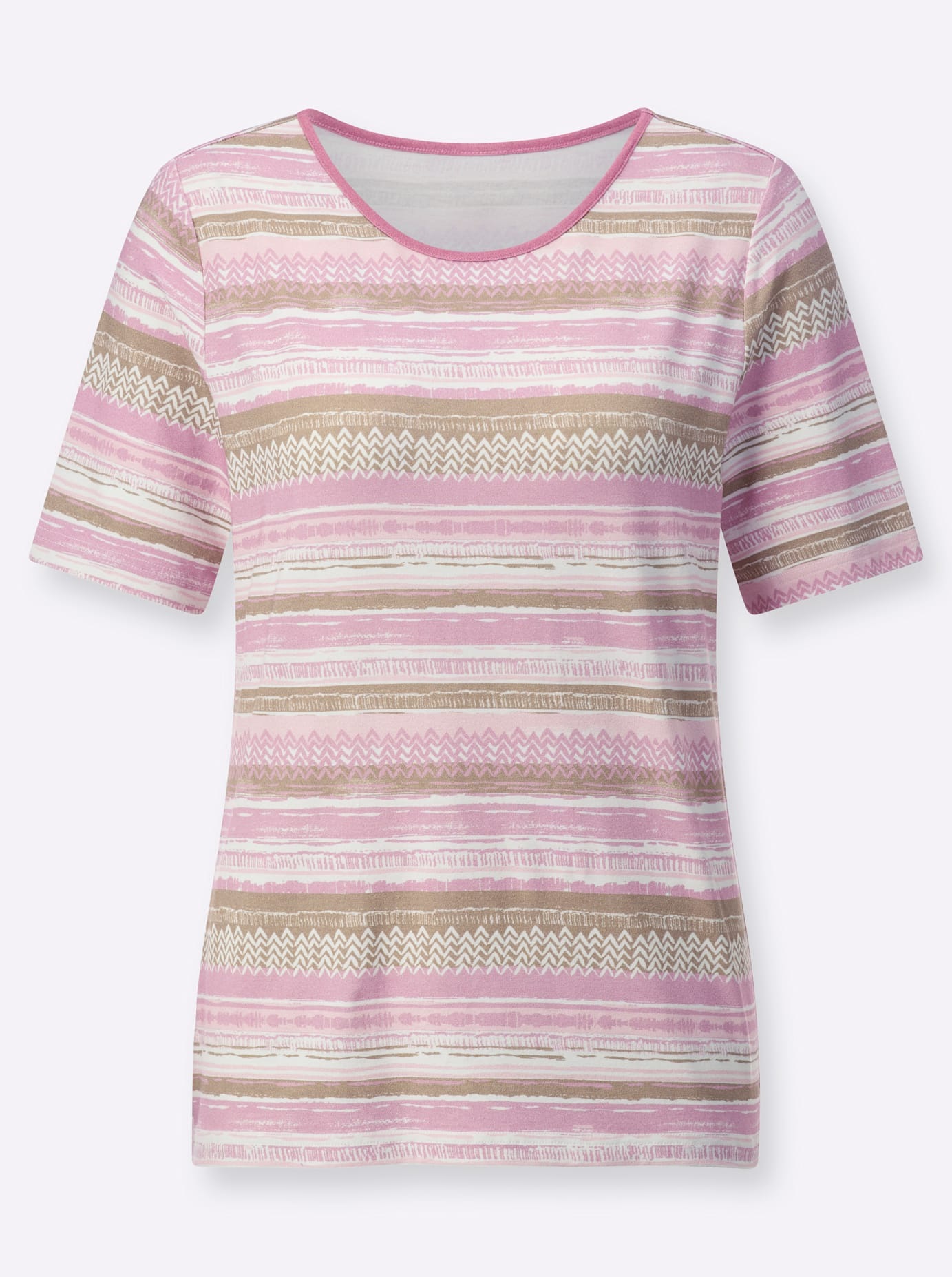 Casual Looks Kurzarmshirt »Rundhals-Shirt«, (1 tlg.)