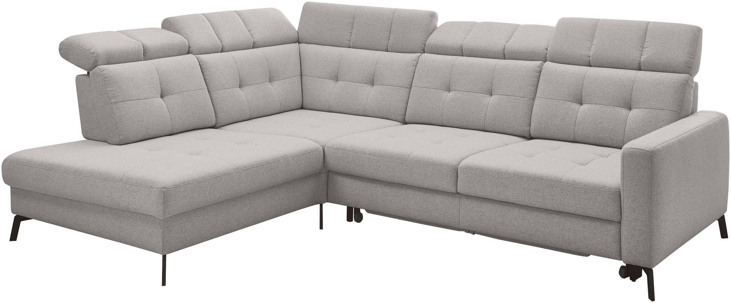 Musterring Ecksofa »MR 4615«, mit Kopf- und Rückenverstellung, Metallfuß schwarz, Maße 272 x 214 cm