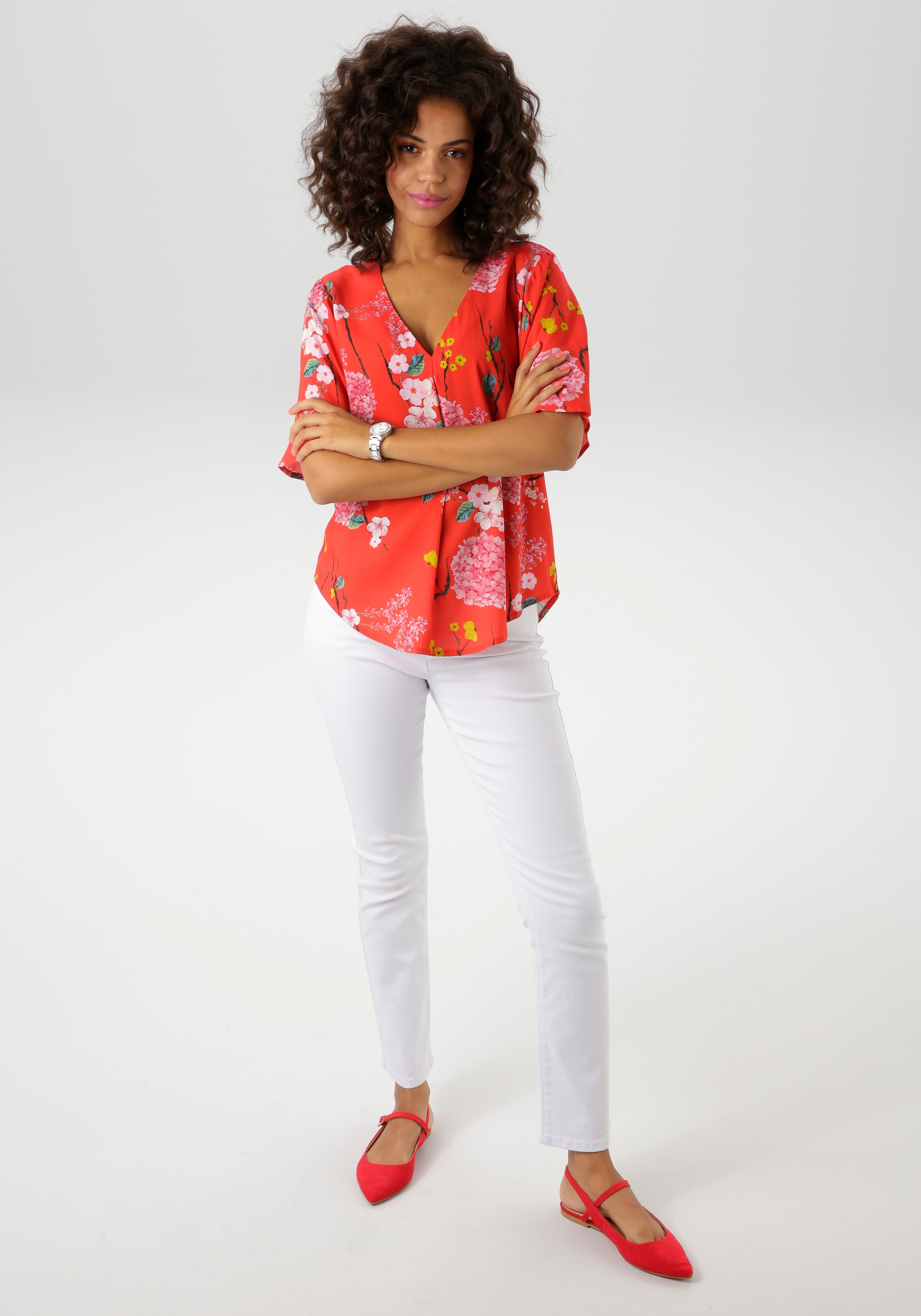 Aniston Casual Women Blouse Red 36 3