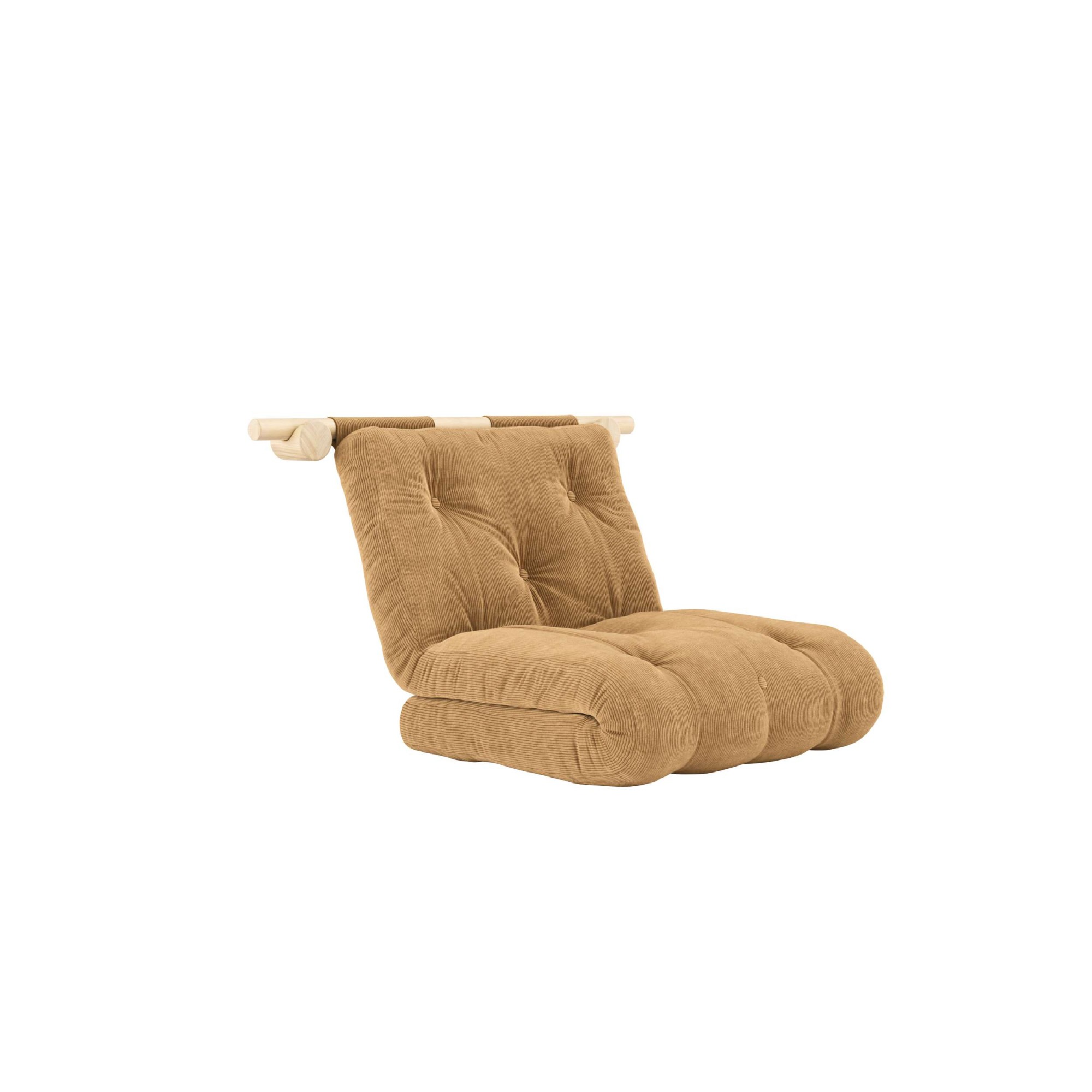 Karup Design Schlafsofa »Hooked Schlafsessel, Sitz- und Schlafplatz, Wandmontiert, platzsparend«, Futonmatratze inkl. Halterungsset aus FSC®-zertifiziertem Massivholz