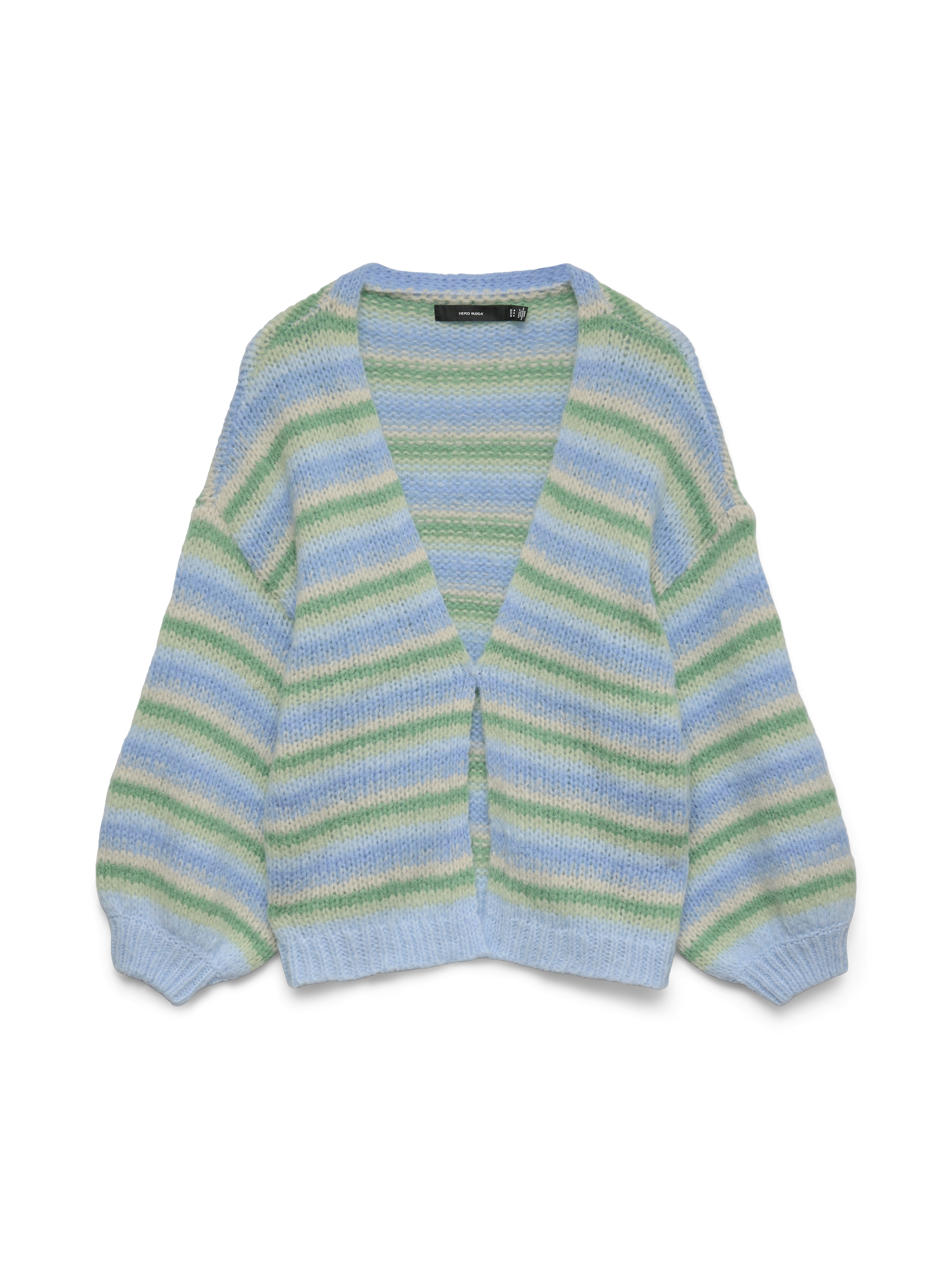 Vero Moda Strickjacke »VMMAYBE STRIPE LS OPEN CARDIGAN NOOS« Kunstfaser, loose fit