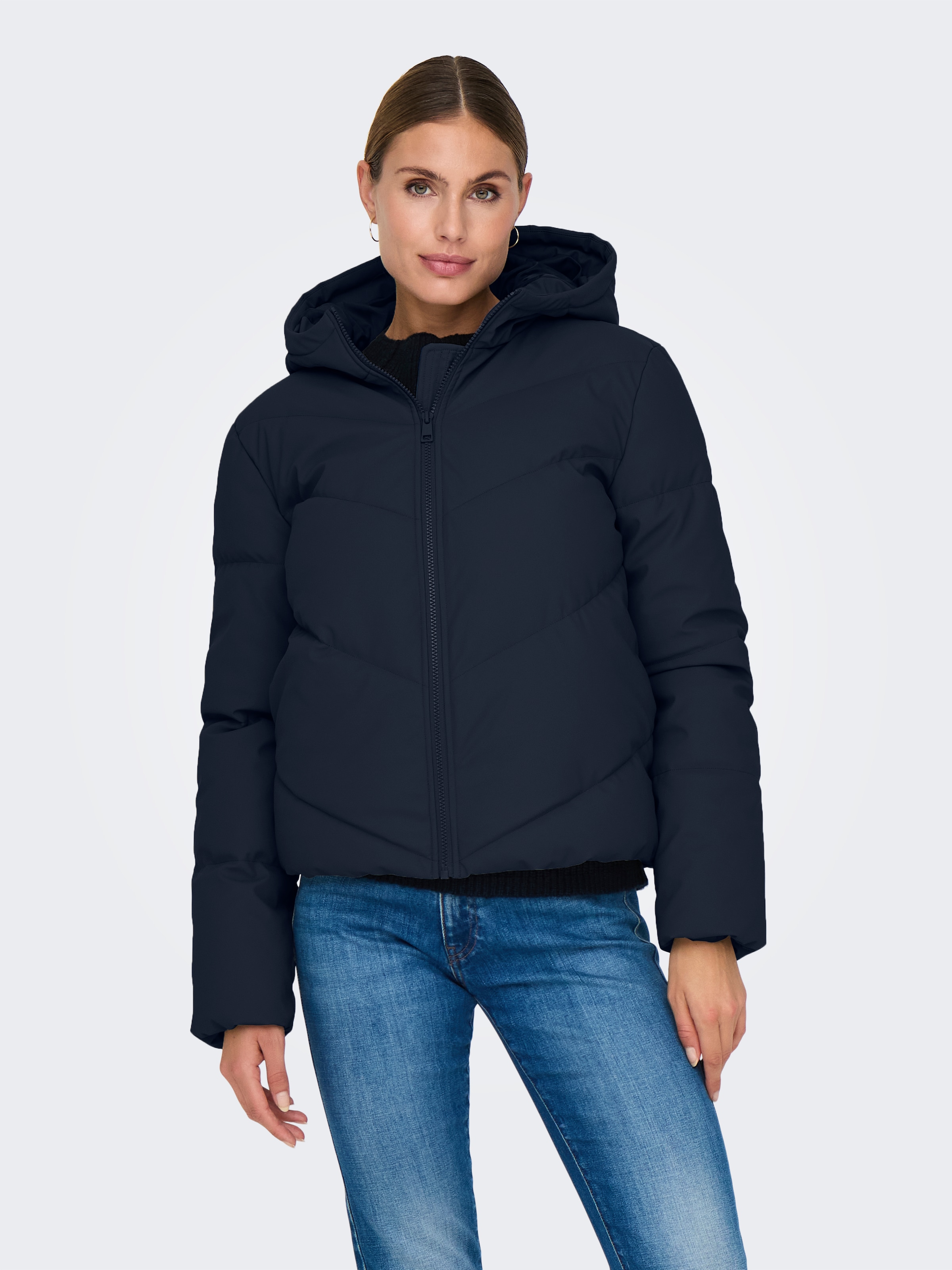 JDY Steppjacke "JDYARNHEM WATER REP SHORT PUFFA OTW NOOS", mit Kapuze günstig online kaufen