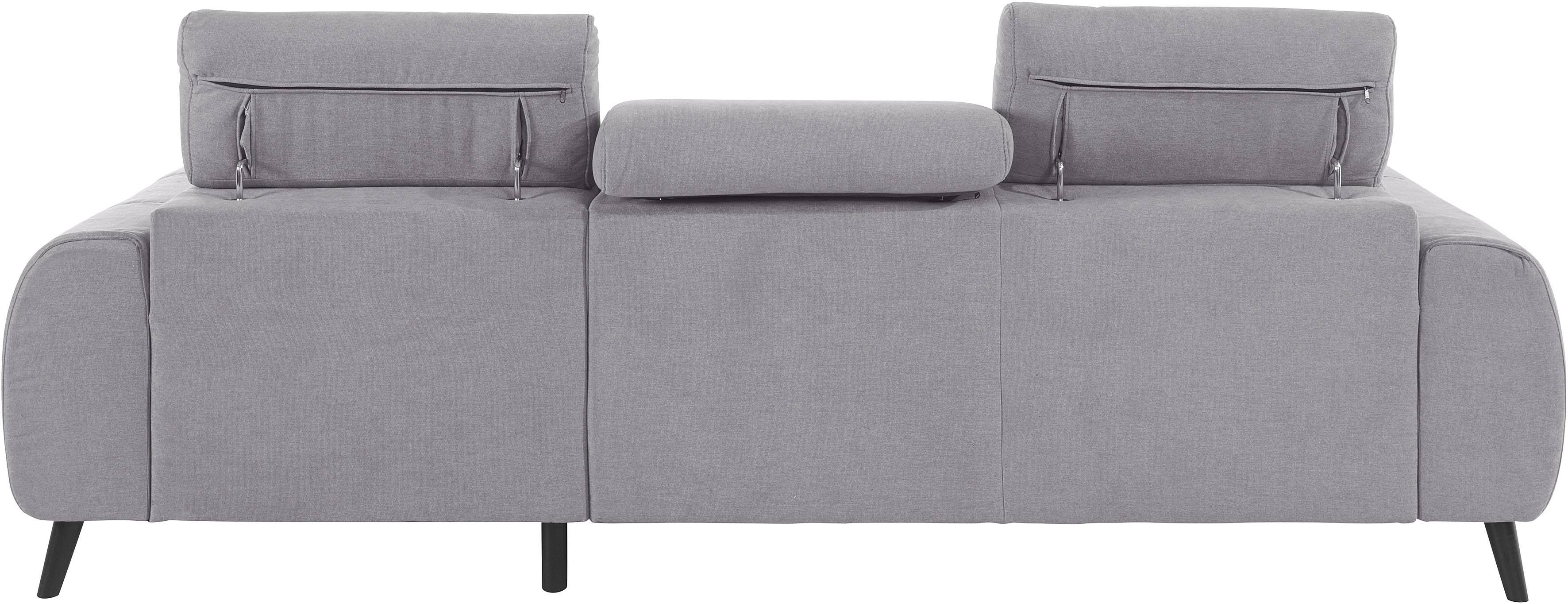Thumbnail - COTTA Ecksofa "Mia L-Form mit 3 Zierkissen", wahlweise mit Bettfunktion, Bettkasten, Beleuchtung & Wireless-Charger