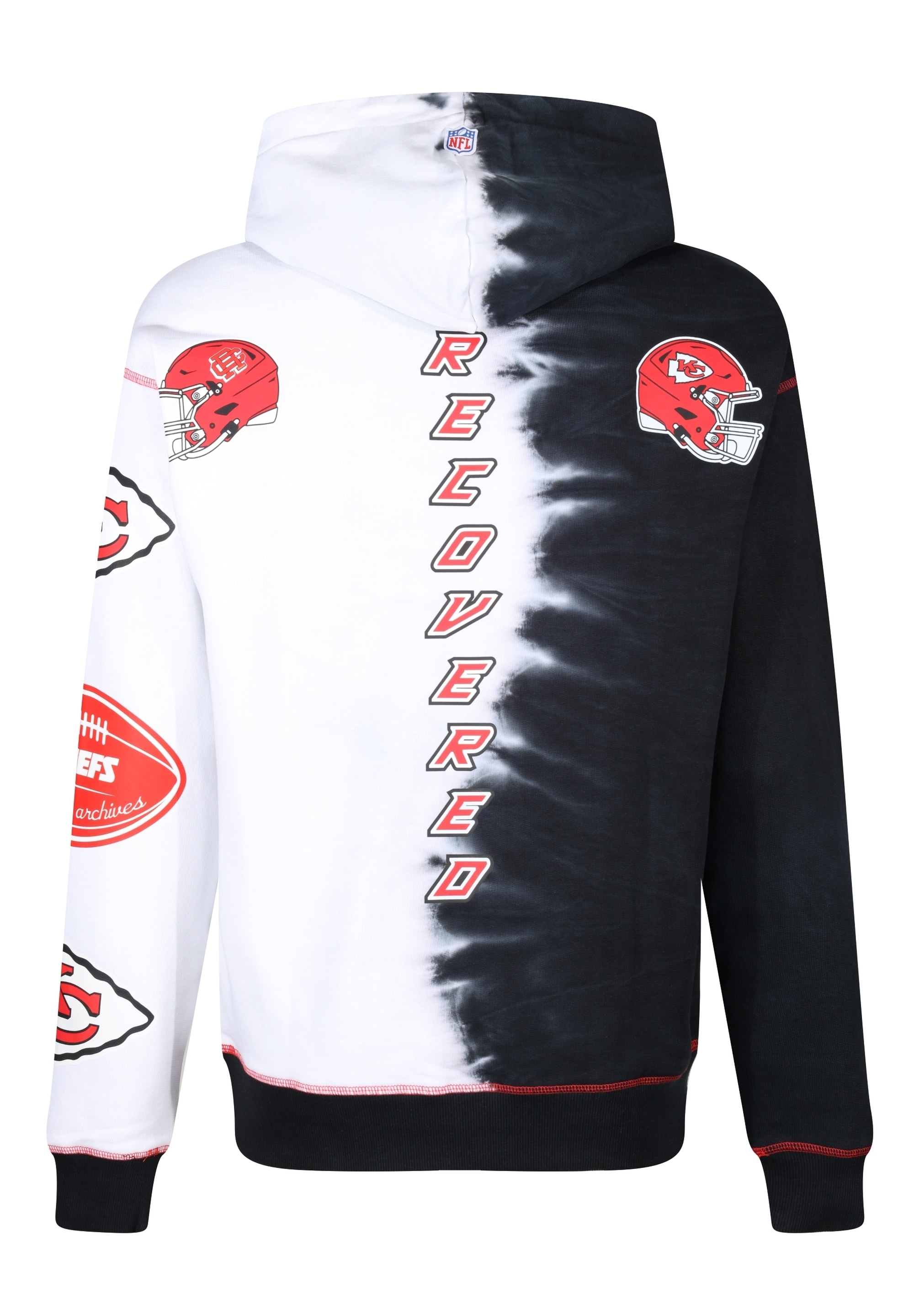 Recovered Kapuzensweatshirt »NFL Chiefs Ink Dye Effect On«, im zeitlosen Design