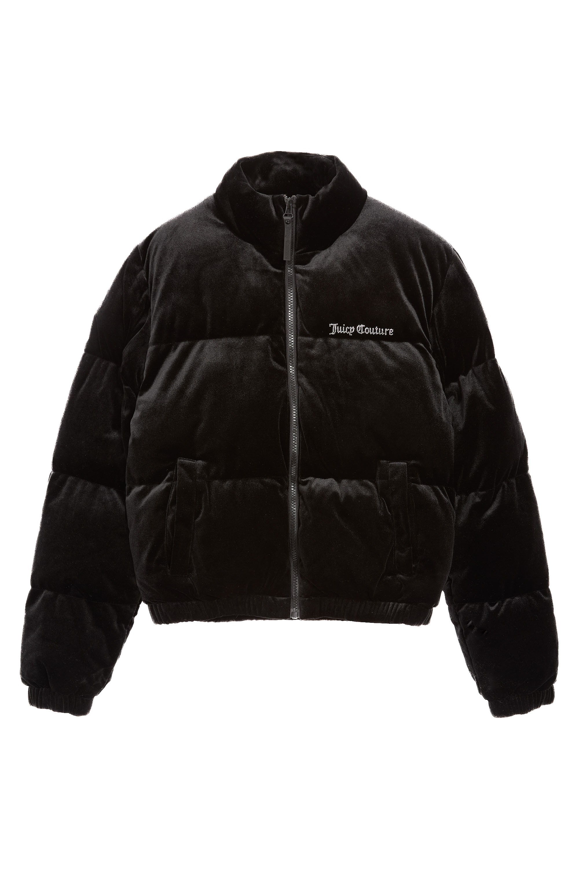 Juicy Couture Steppjacke "JUICY VELOUR PUFFA JACKET Damen" ohne Kapuze Step günstig online kaufen