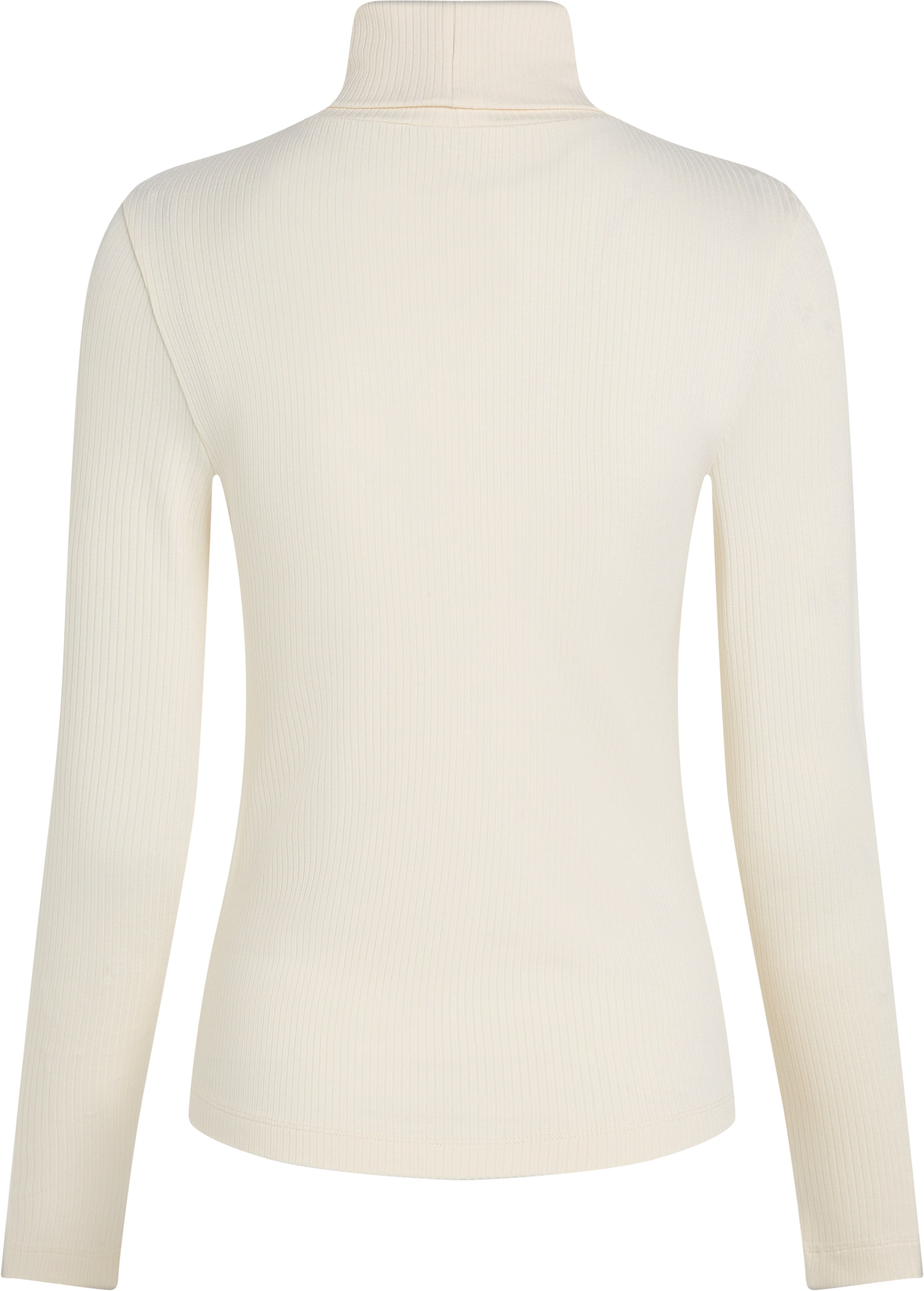Tommy Hilfiger Langarmshirt »SLIM 5X2 RIB ROLL-NK LS«, in gerippter Struktur