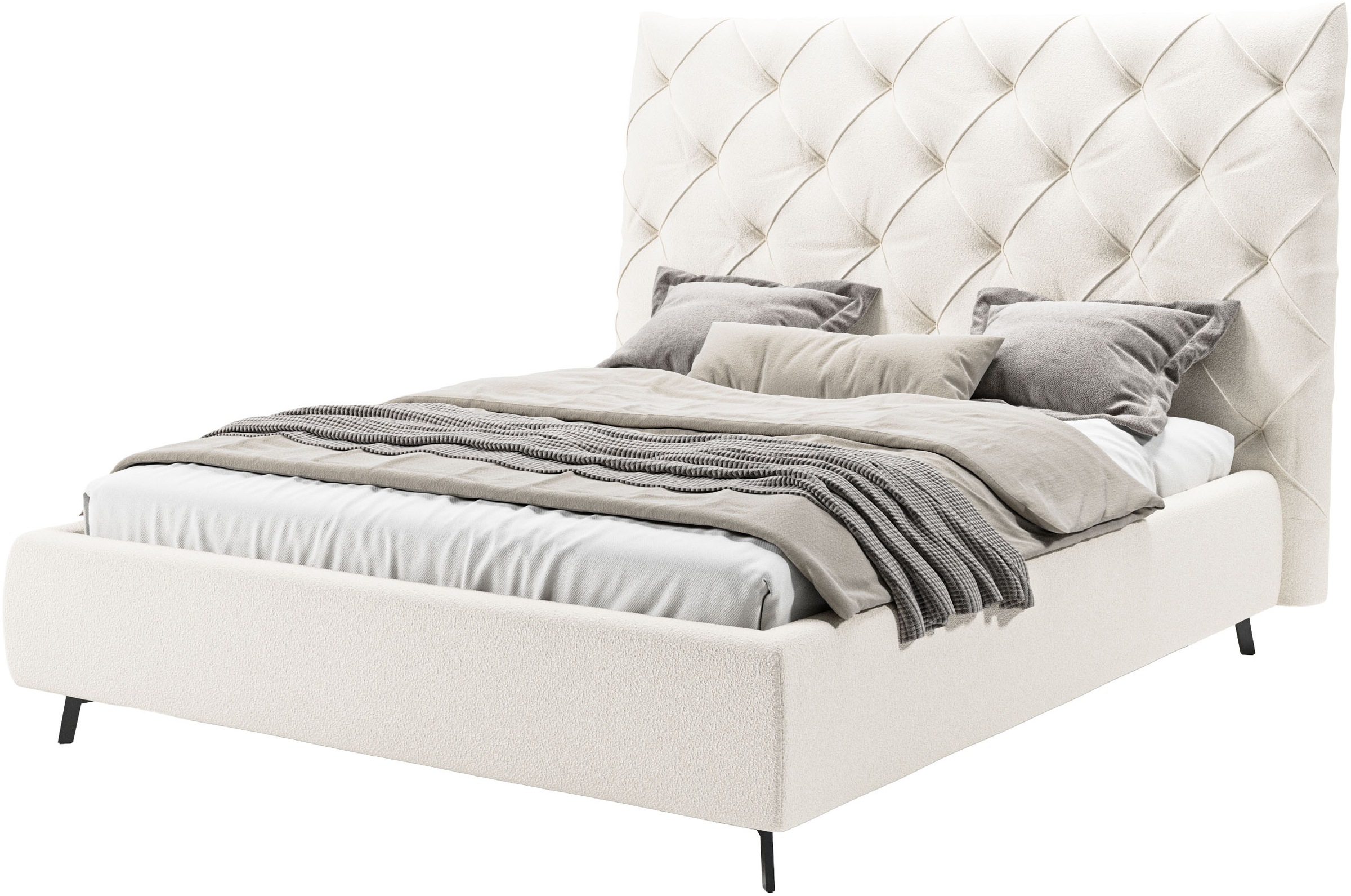 Home affaire Polsterbett "Maxime, in 4 Breiten bis 200cm, auch in Leder" Ko günstig online kaufen