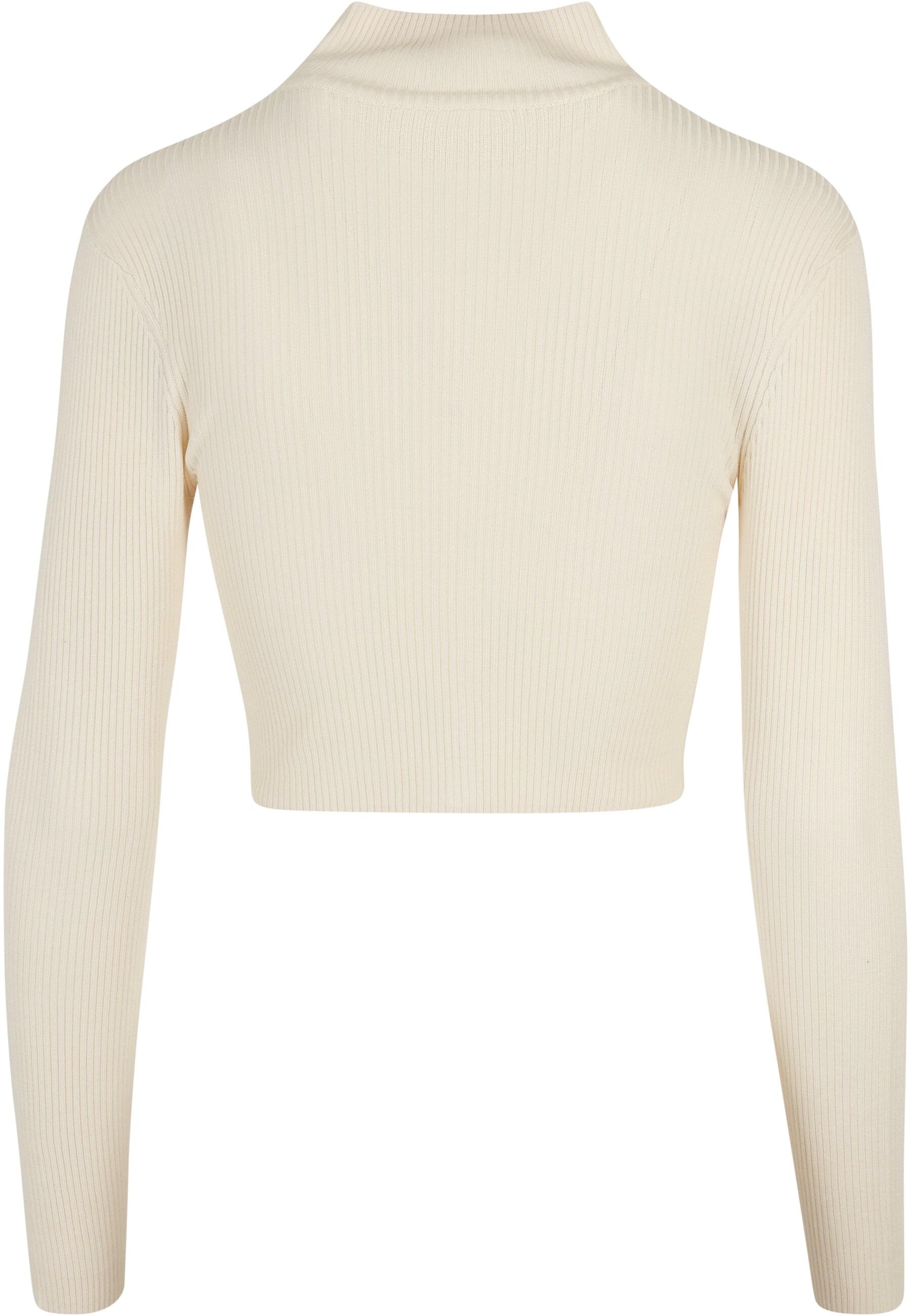 URBAN CLASSICS Cardigan »Urban Classics Damen Ladies Cropped Rib Knit Zip Cardigan«