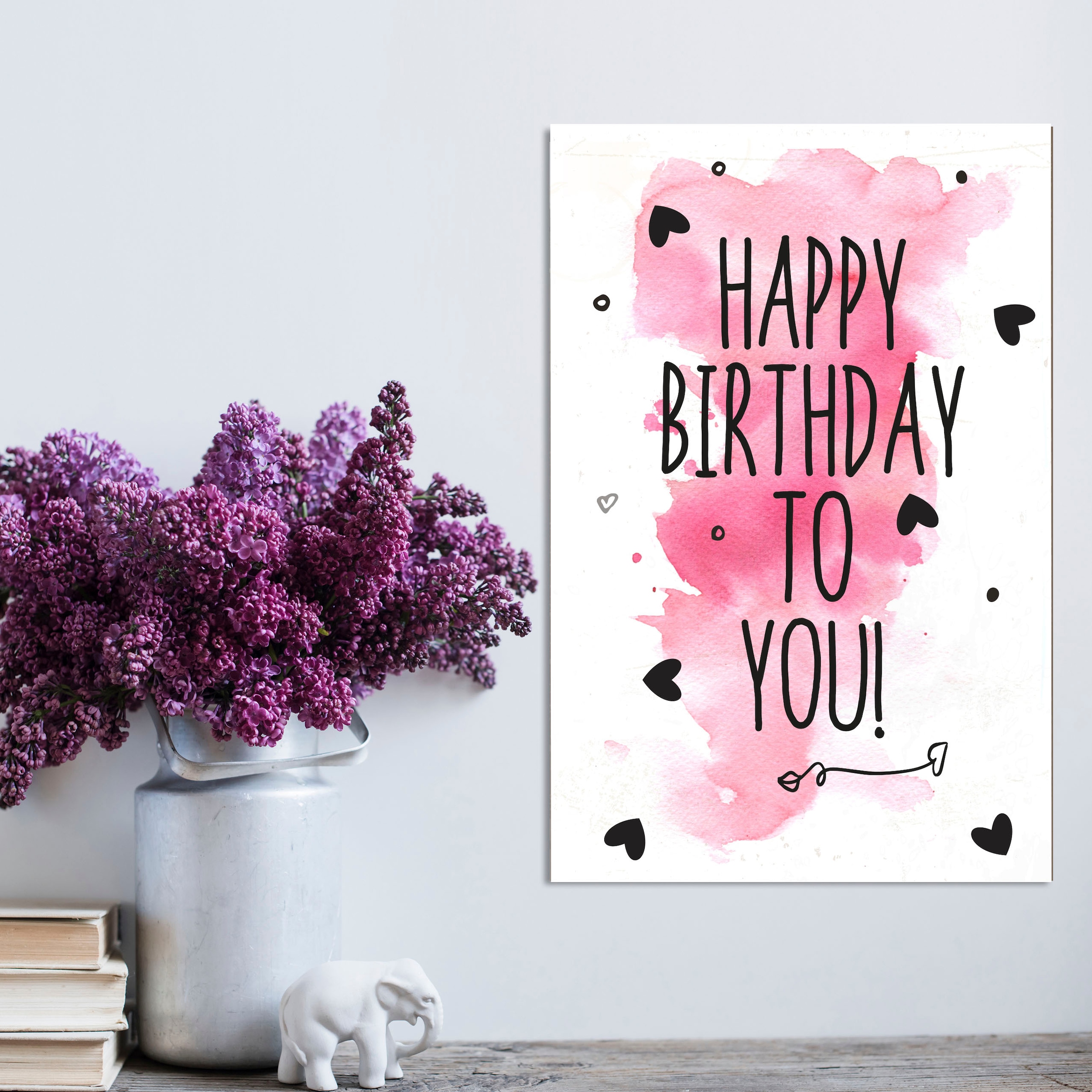 queence Metallbild "Your Birthday", Schriftzüge-Schriftzug-Sprüche-Sprüche günstig online kaufen