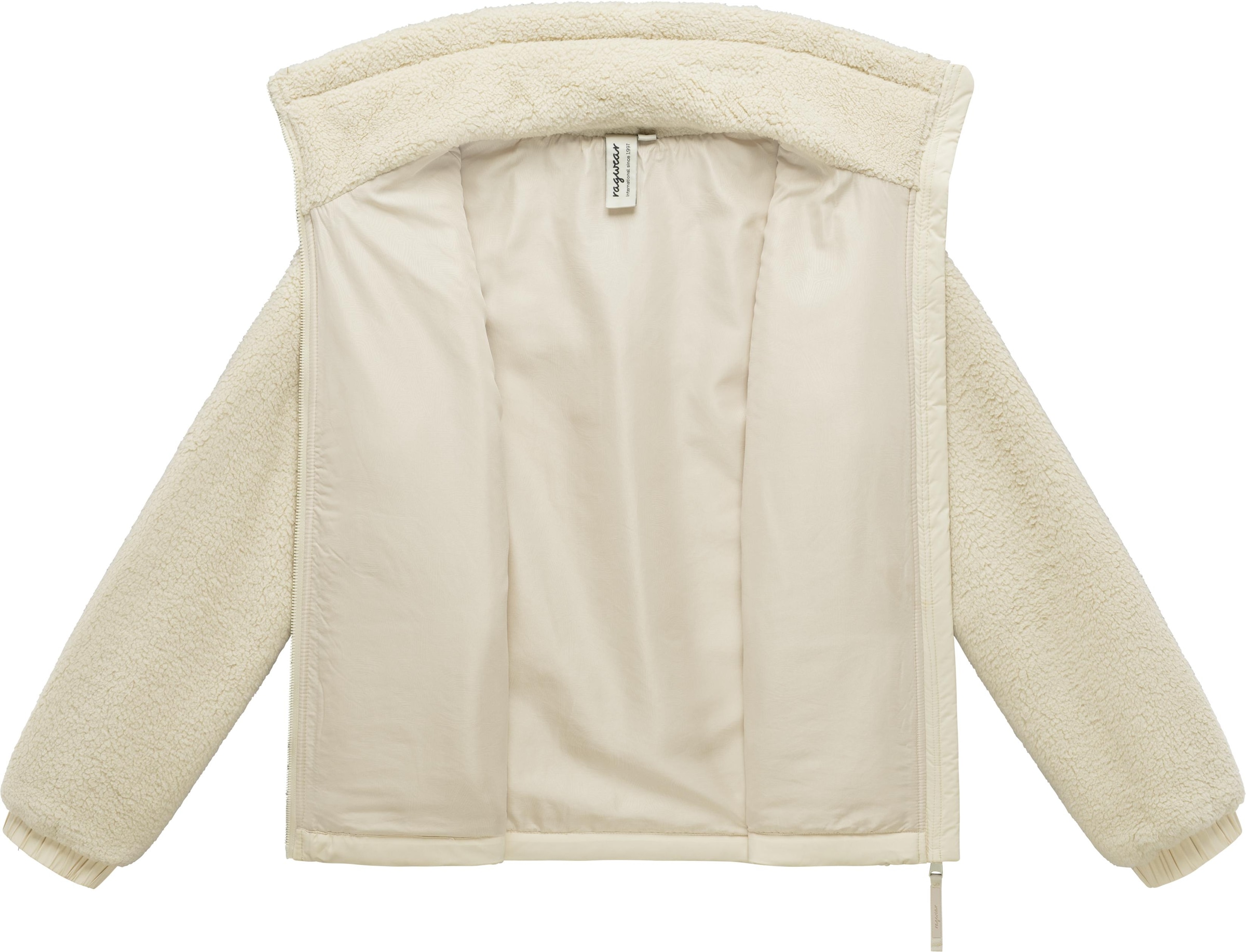 Ragwear Plüschjacke »Arctika Y« ohne Kapuze Warme kuschelige Damenjacke im Materialmix