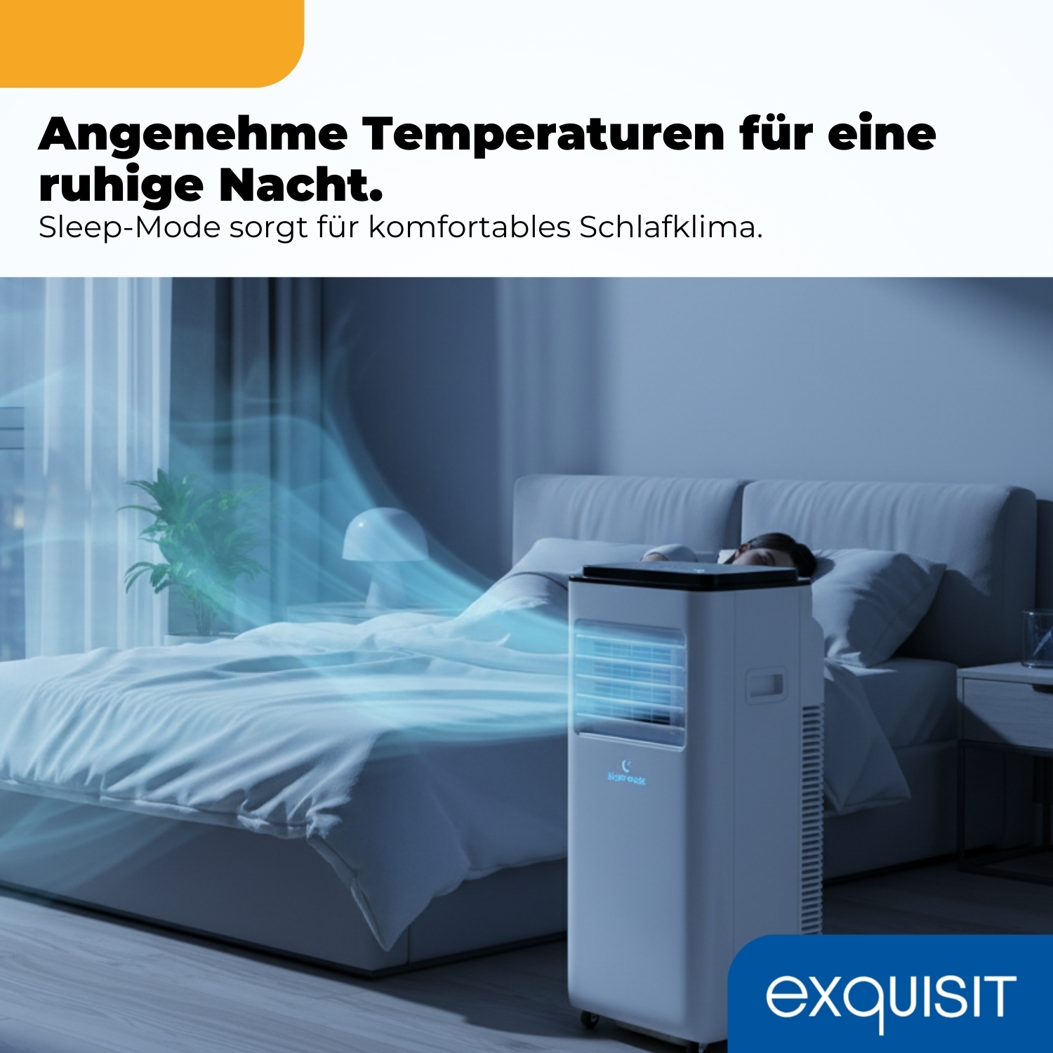 exquisit 4-in-1-Klimagerät »CM 30900 we, für Räume bis zu 18m²« Ganzjähriger Komfort mit Kühlen, Heizen, Entfeuchten und Lüften