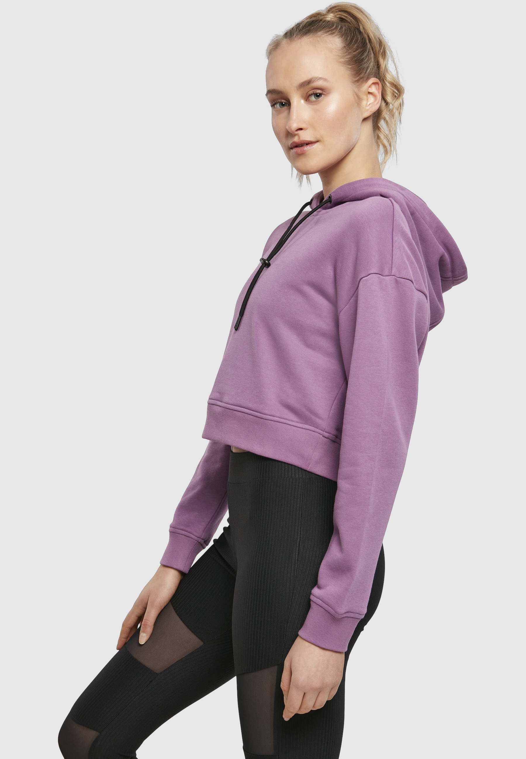 URBAN CLASSICS Sweatshirt »Urban Classics Damen Ladies Short Terry Hoody«, 1 Stk.
