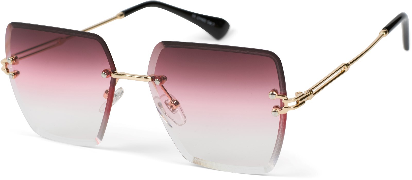 styleBREAKER Sonnenbrille "Rahmenlose Rechteckige Sonnenbrille mit Diamant Schliff" 1 Stk.