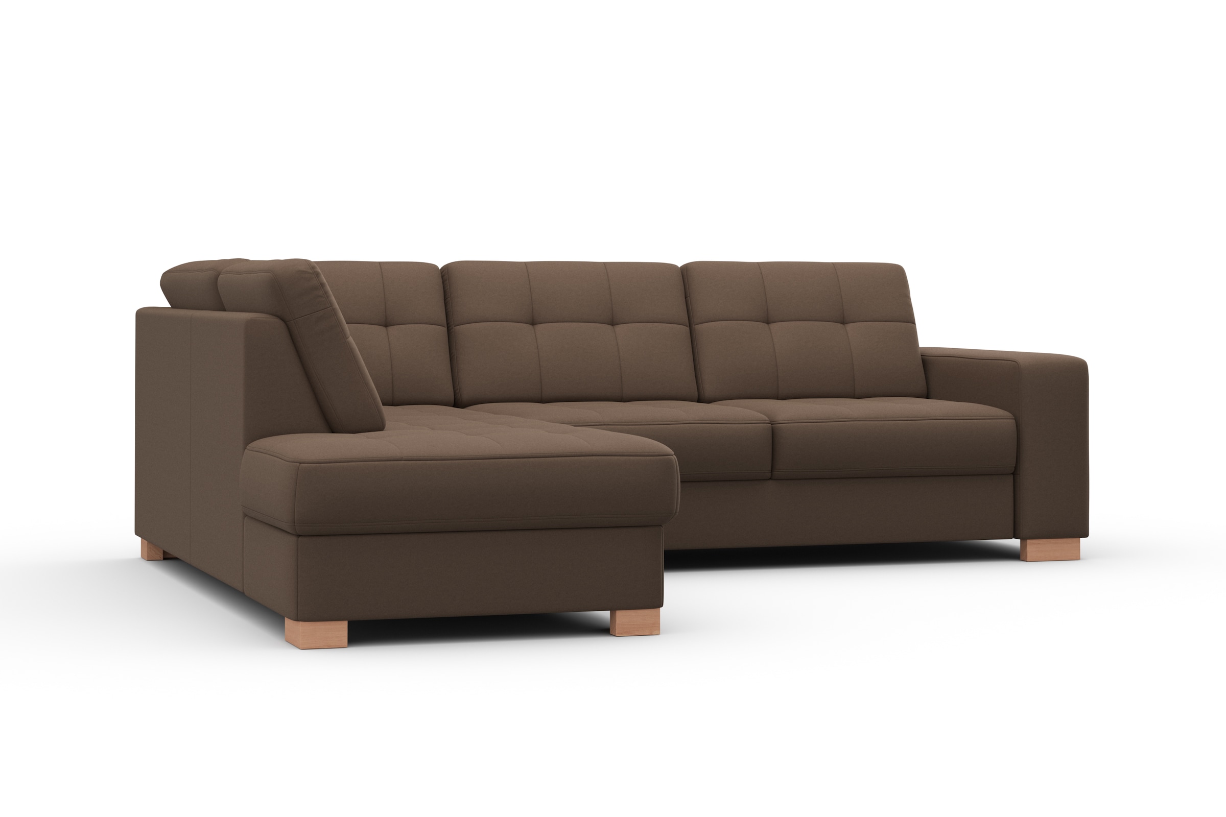sit&more Ecksofa »Quincy L-Form« wahlweise mit Bettfunktion und Bettkasten