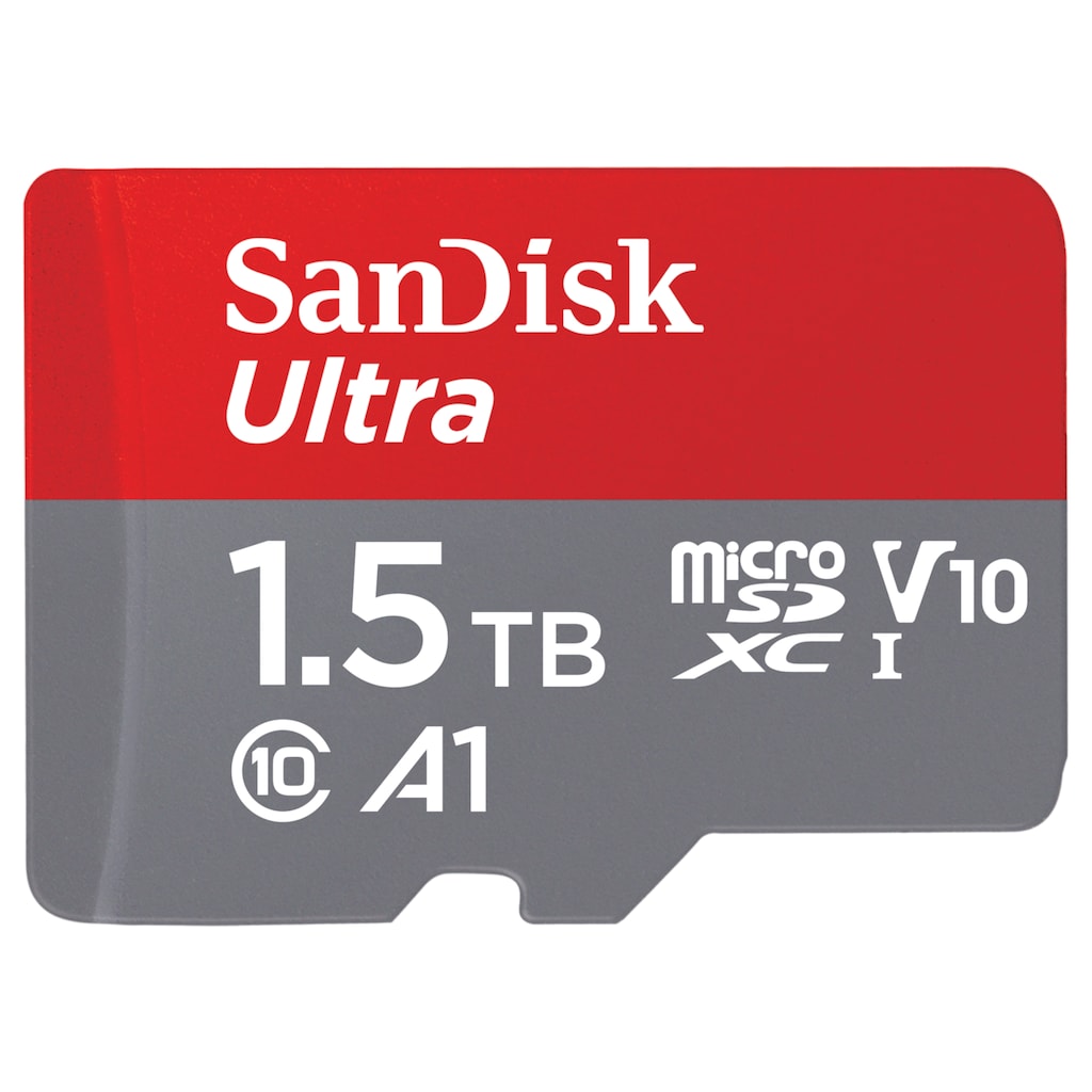 Sandisk Speicherkarte »microSDXC Ultra 1,5TB, Adapter "Mobile"«, (UHS-I Class 10 150 MB/s Lesegeschwindigkeit)