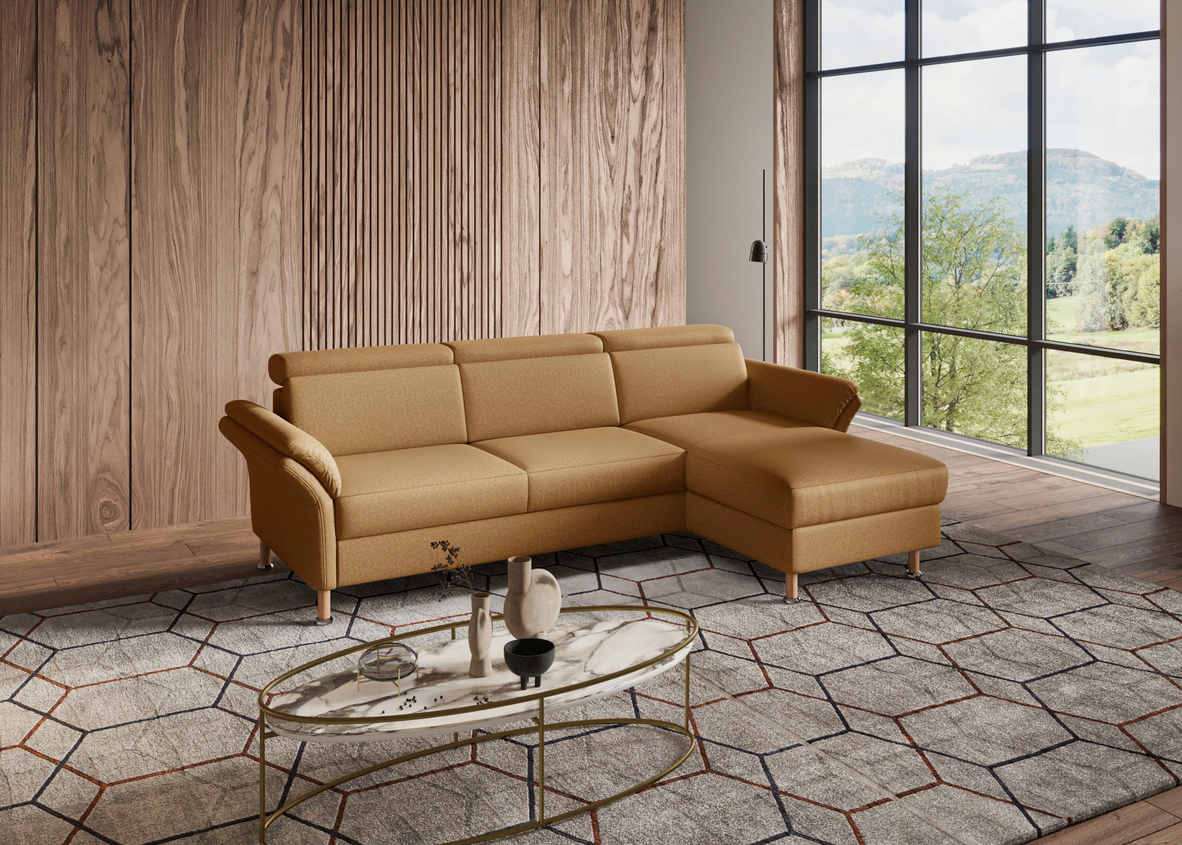 Home affaire "Calypso L-Form" mit motorischen Funktionen im Sofa und Recami günstig online kaufen