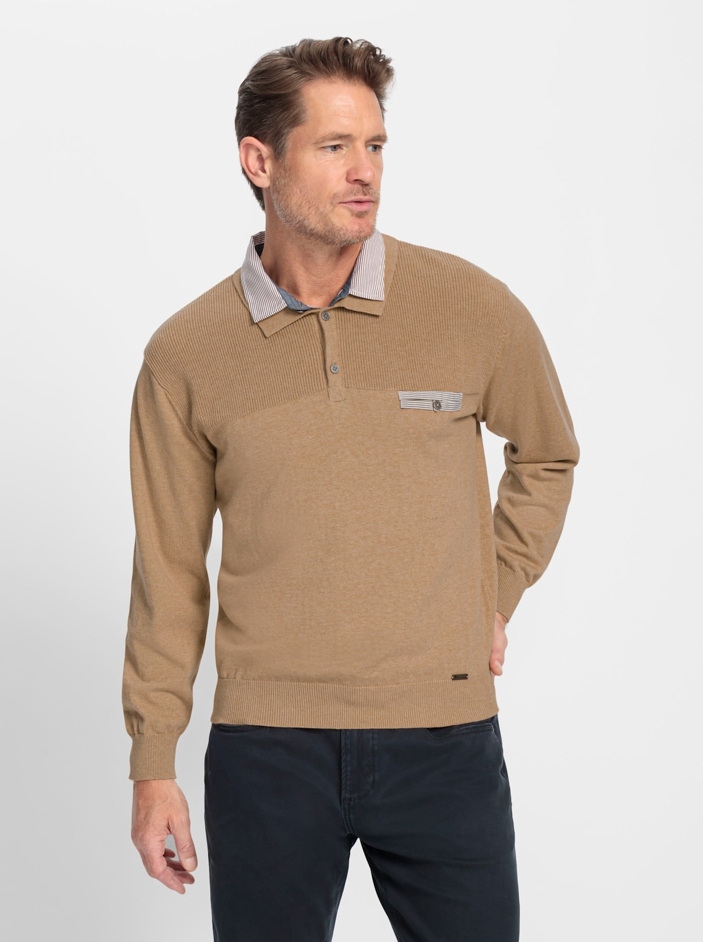 Marco Donati Polokragenpullover »Polopullover«