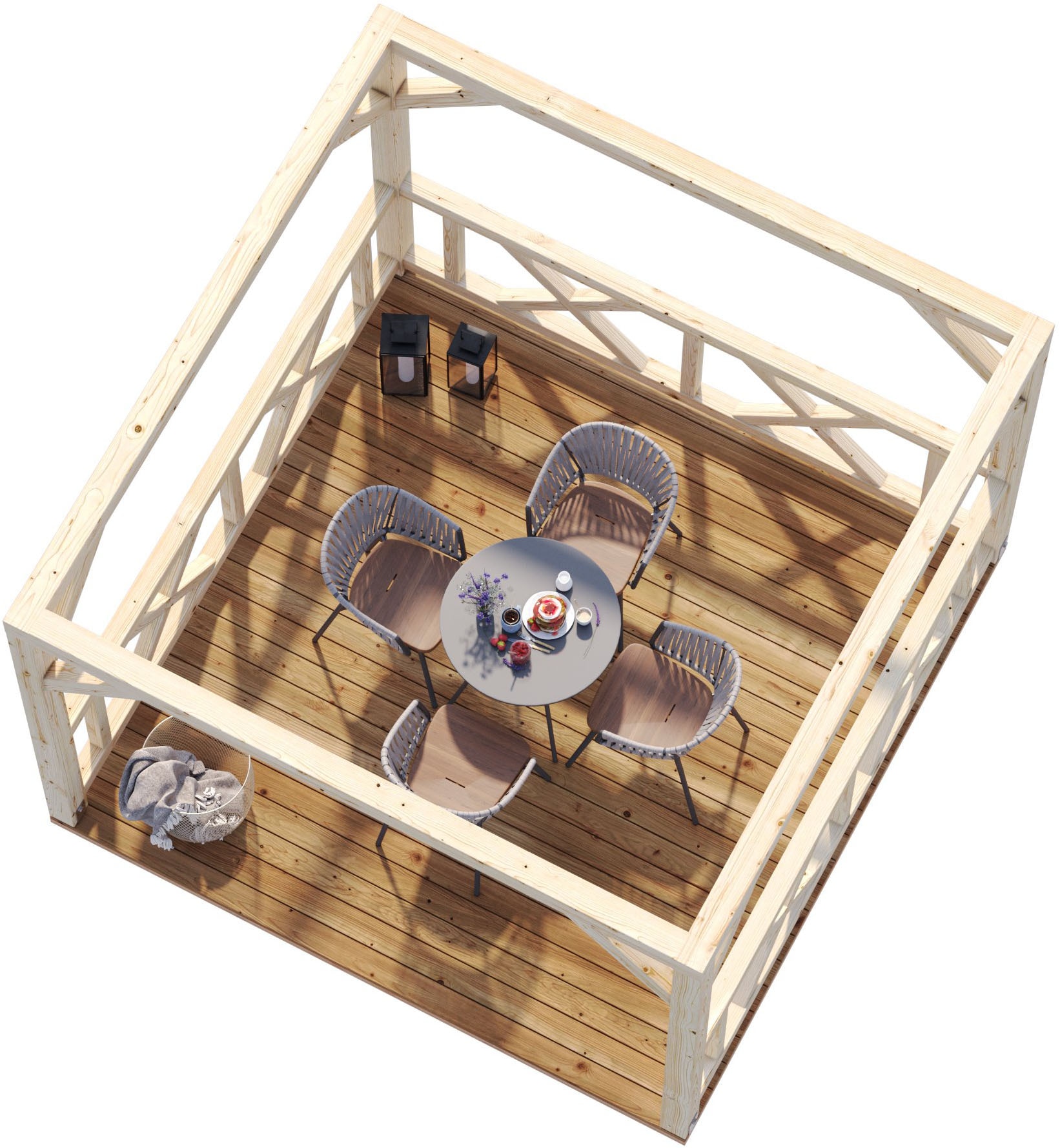Palmako Holzpavillon »Betty« BxTxH: 386x386x323 cm