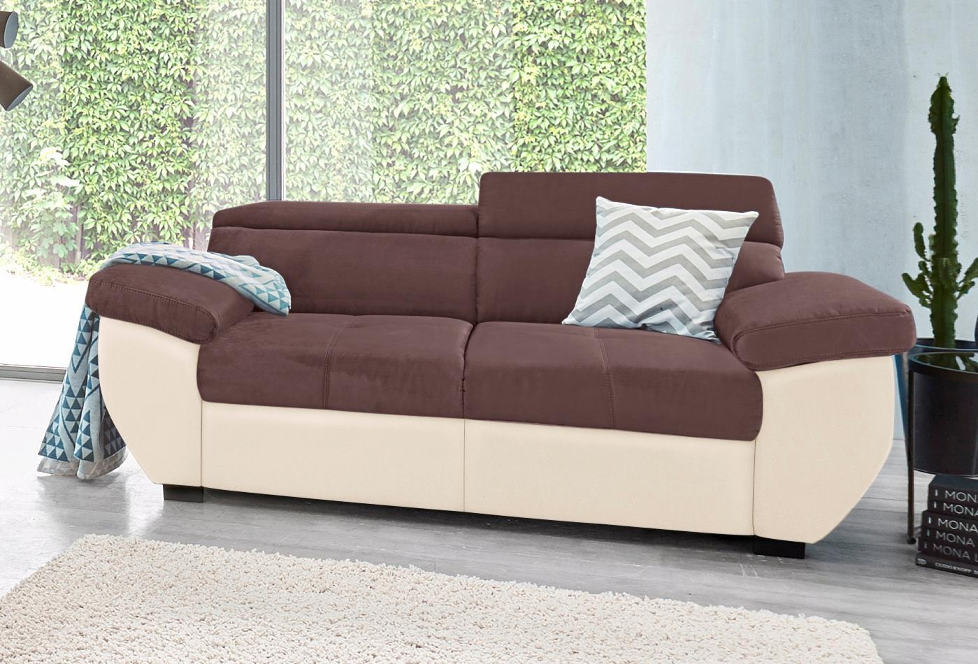 COTTA 2-Sitzer "Speedway", Big-Sofa mit Kopfteilverstellung günstig online kaufen